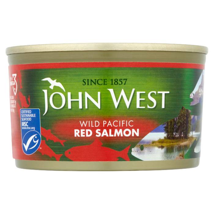 JOHN WEST WILD RED SALMON 213G