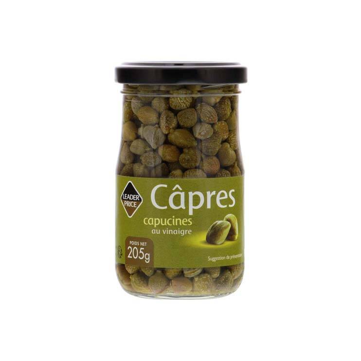 LEADER PRICE CAPRES CAPUCINES AU VINAIGRE 205G