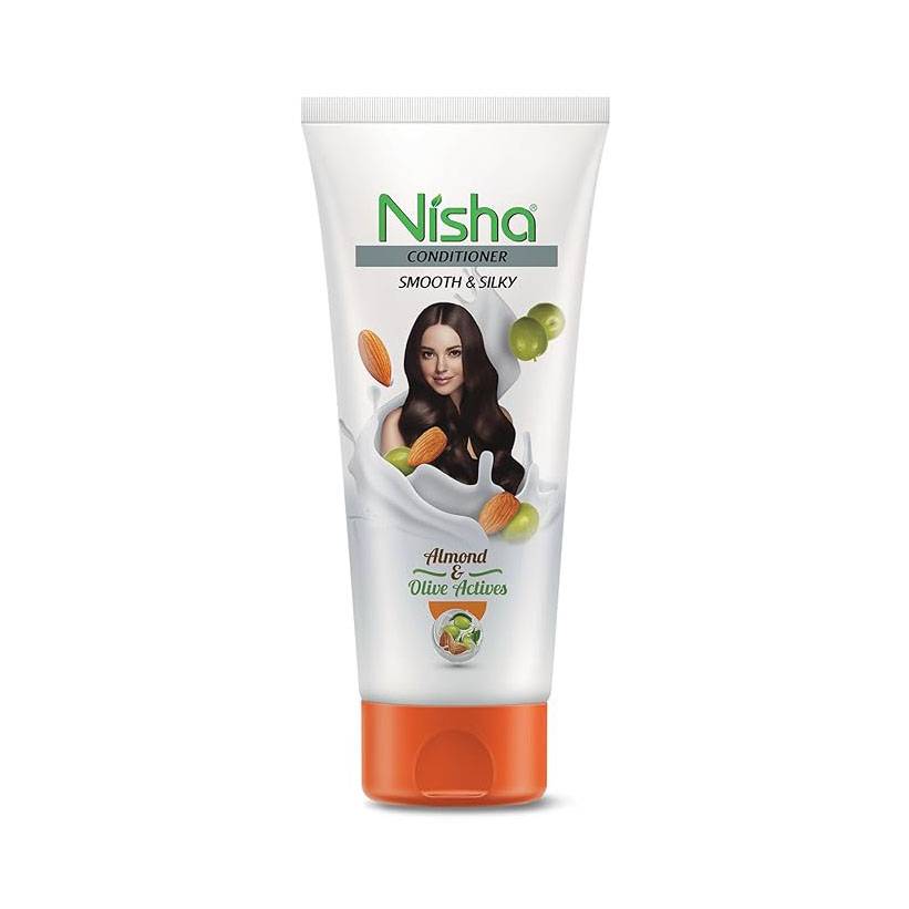 NISHA CONDITIONER SMOOTH N SILKY ALMOND 180ML