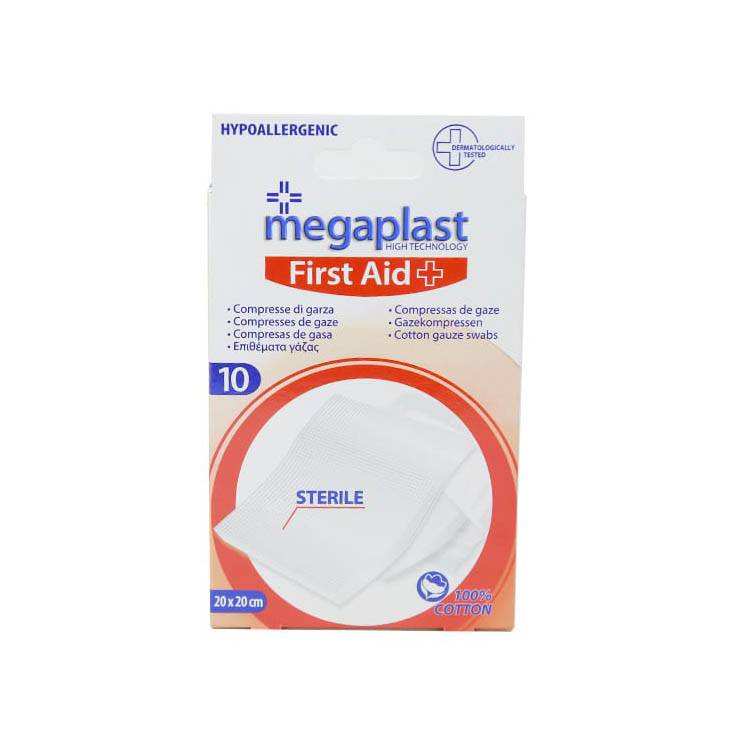 MEGAPLAST 10 FIRST AID STERILE 20x20CM