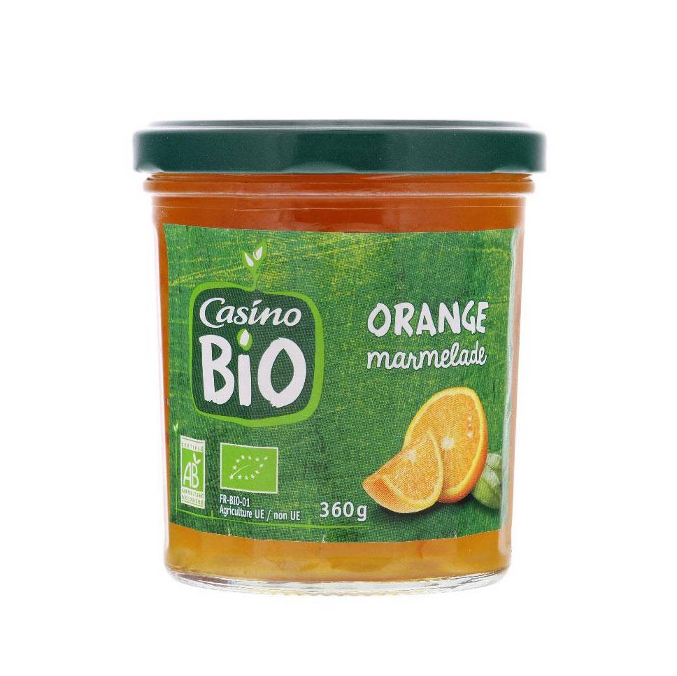 CASINO BIO ORANGE MARMELADE 360G