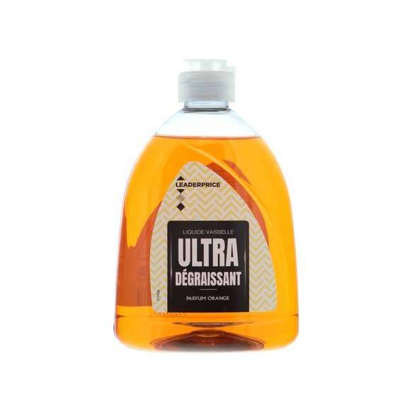 LEADER PRICE LIQUIDE VAISSELLE ULTRA DEGR ORANGE 500ML