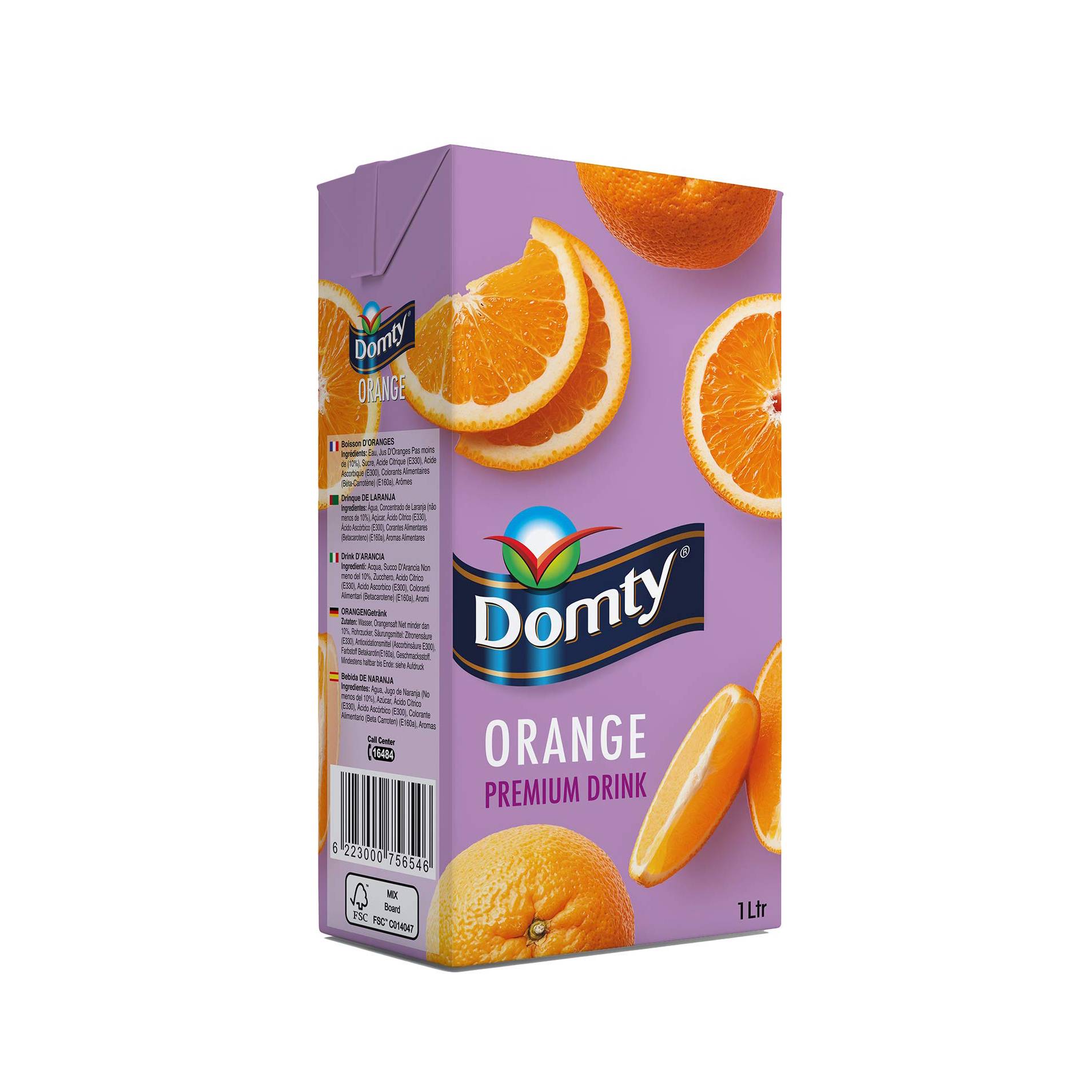 DOMTY ORANGE JUICE 1L