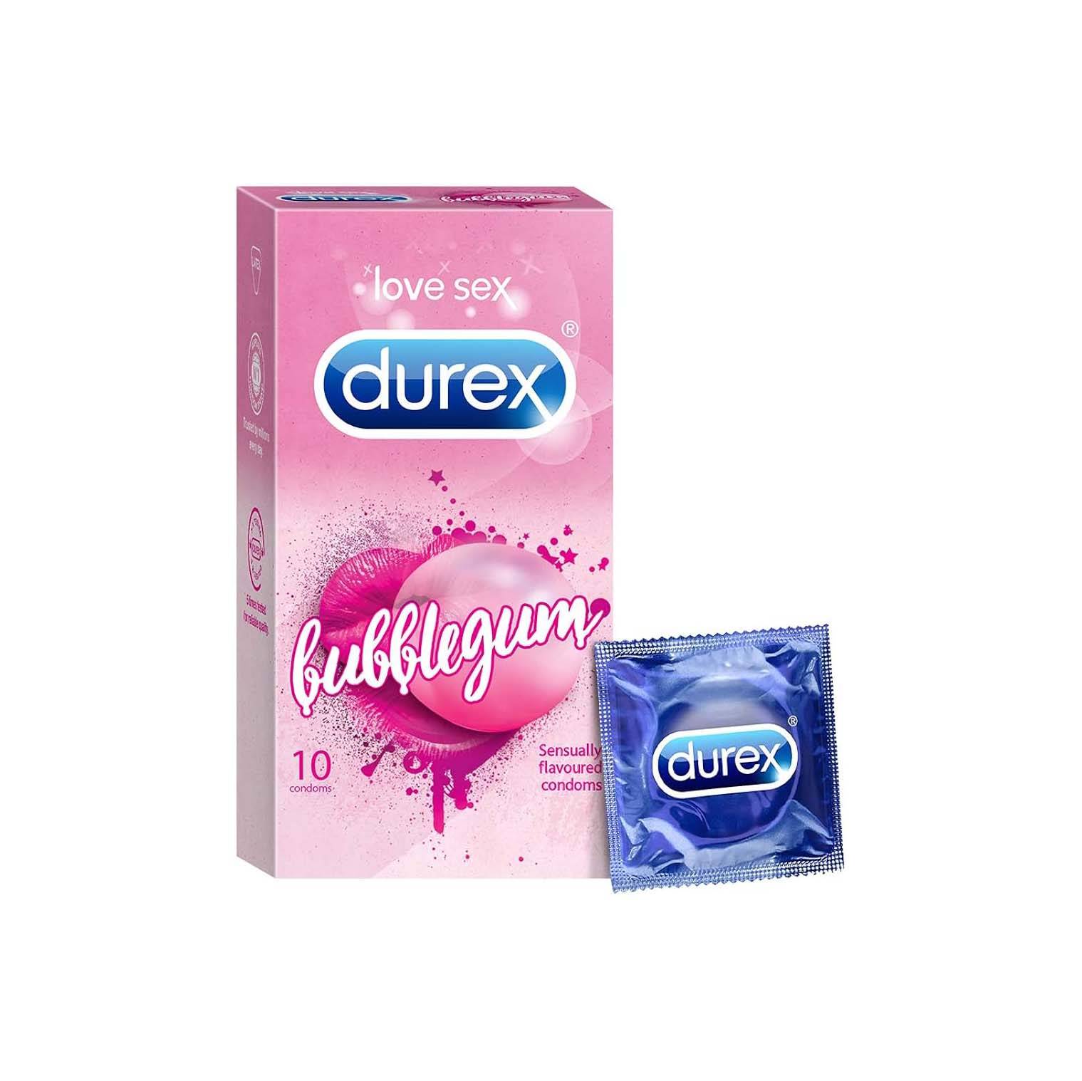 DUREX CONDOMS BUBBLEGUM 10S