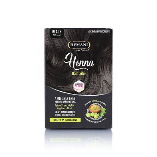 HEMANI HENNA HAIR COLOR BLACK 60G