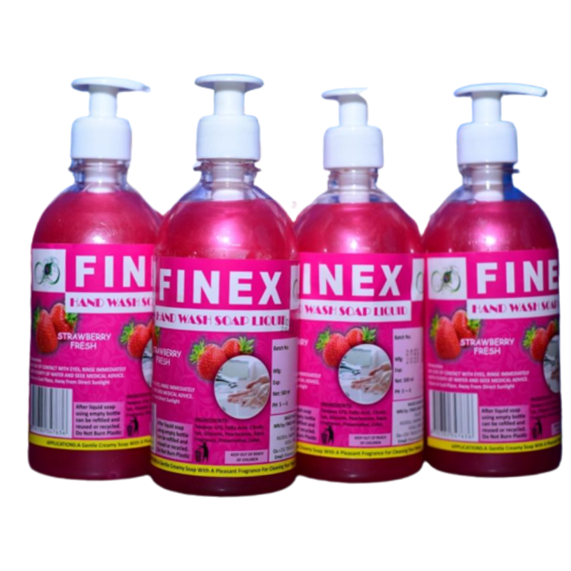 FINEX HAND WASH STRAWBERRY 500ML