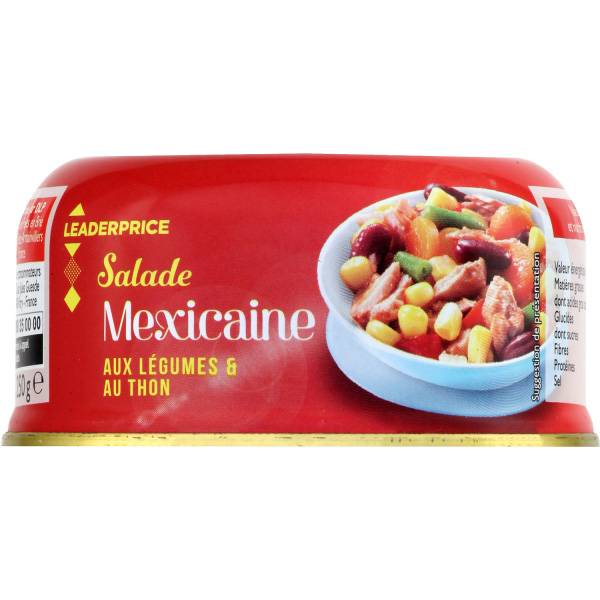 LEADER PRICE SALADE MEXICAINE AUX LEGUMES N THON 250G