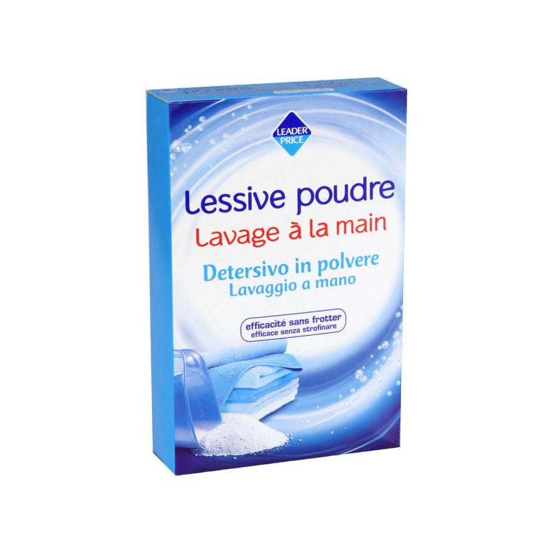 LEADER PRICE LESSIVE POUDRE LAVAGE A MAIN 450G