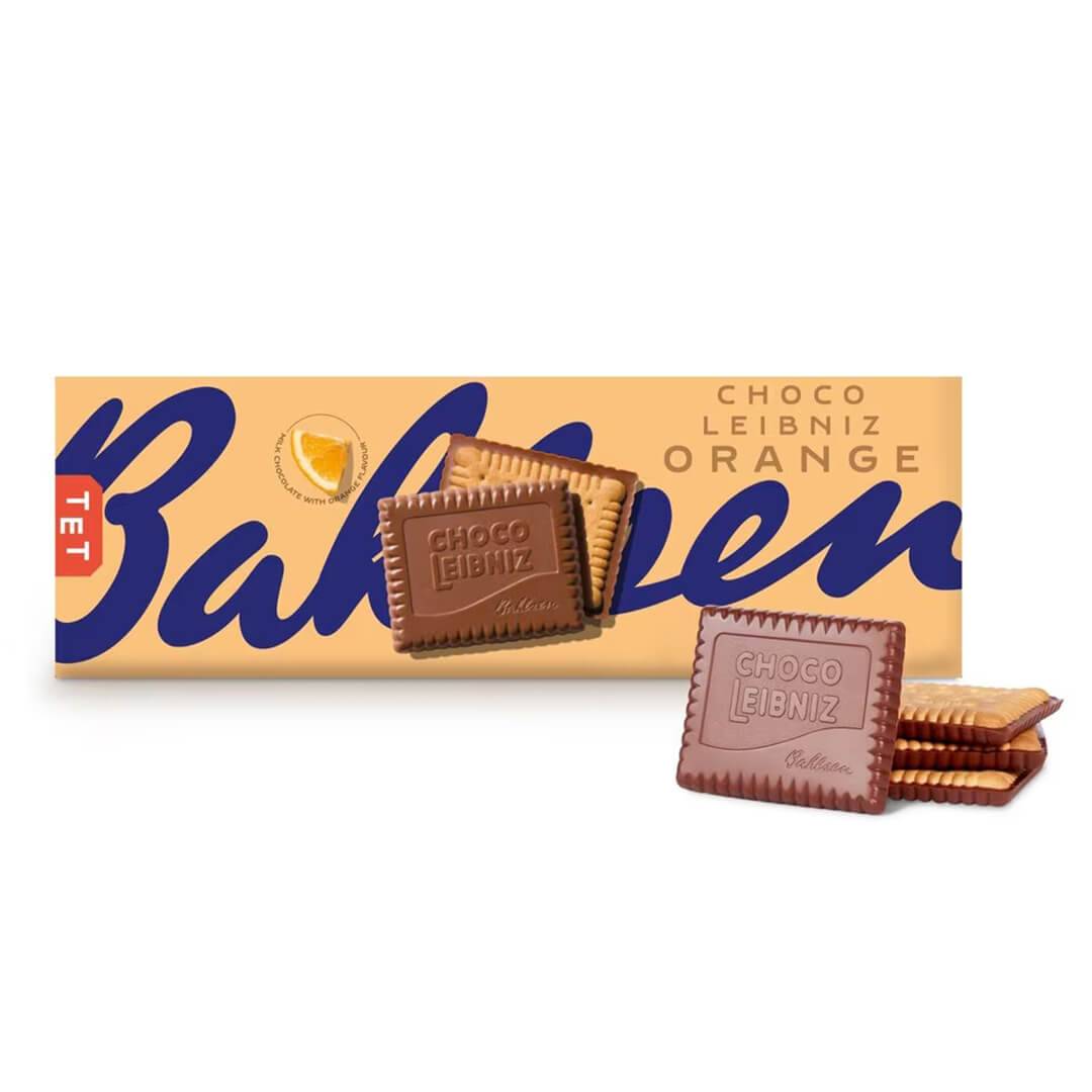 BAHLSEN CHOCO LEIBNIZ ORANGE BISCUIT 125G