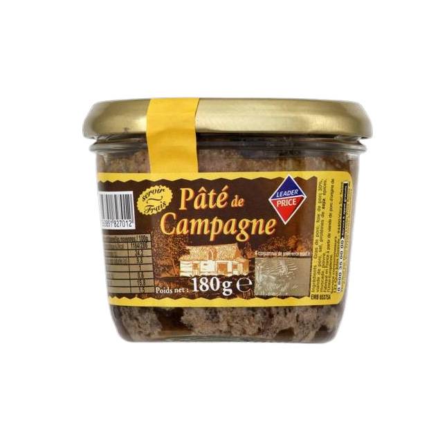 LEADER PRICE PATE CAMPAGNE 180G