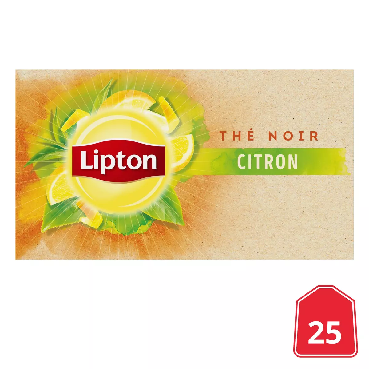 LIPTON THE NOIR CITRON 25 SACHETS 40G