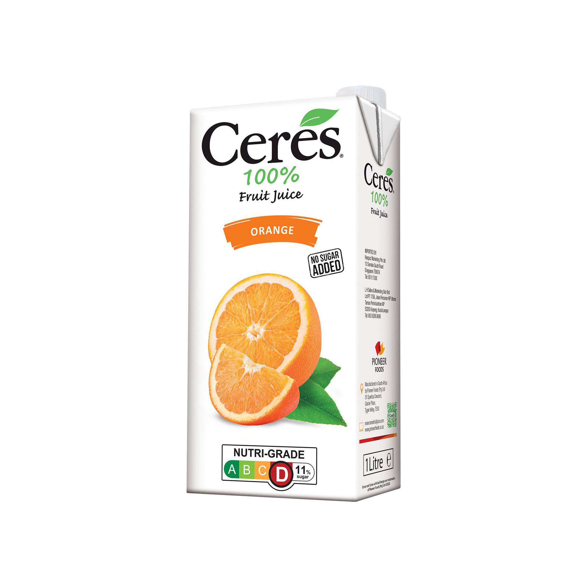 CERES JUICE ORANGE 1L