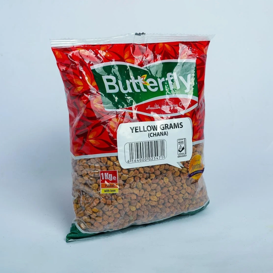 BUTTERFLY YELLOW GRAMS CHANA 1KG