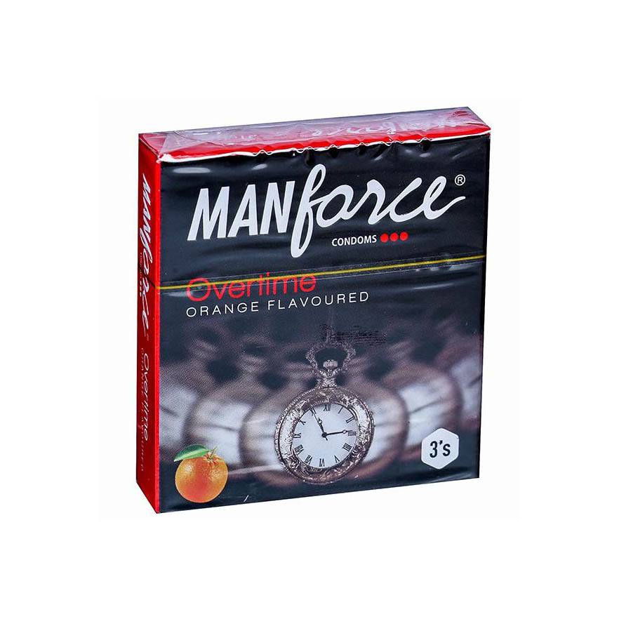 MANFORCE OVERTIME ORANGE CONDOMS