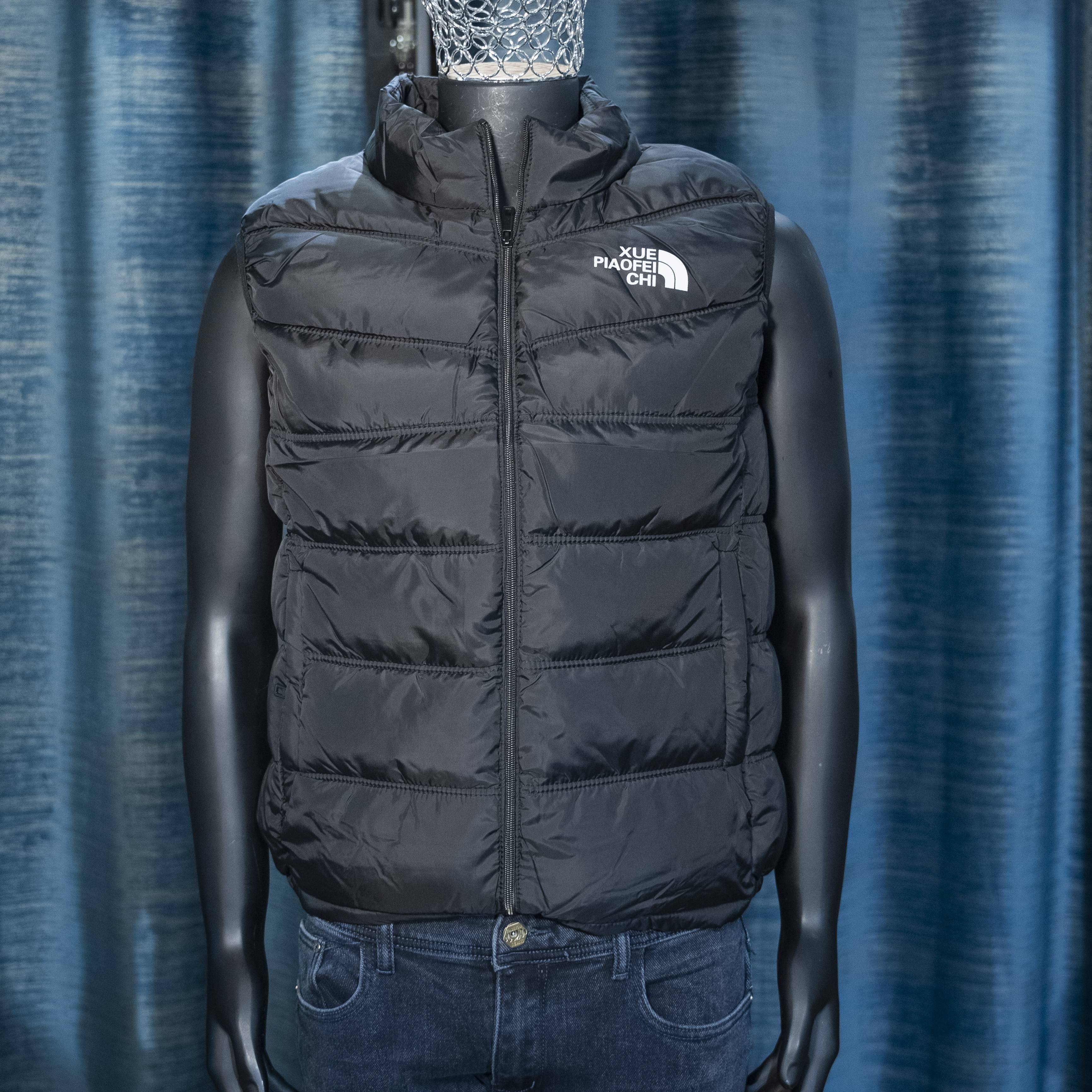 Men's Black Quilted Puffer Vest