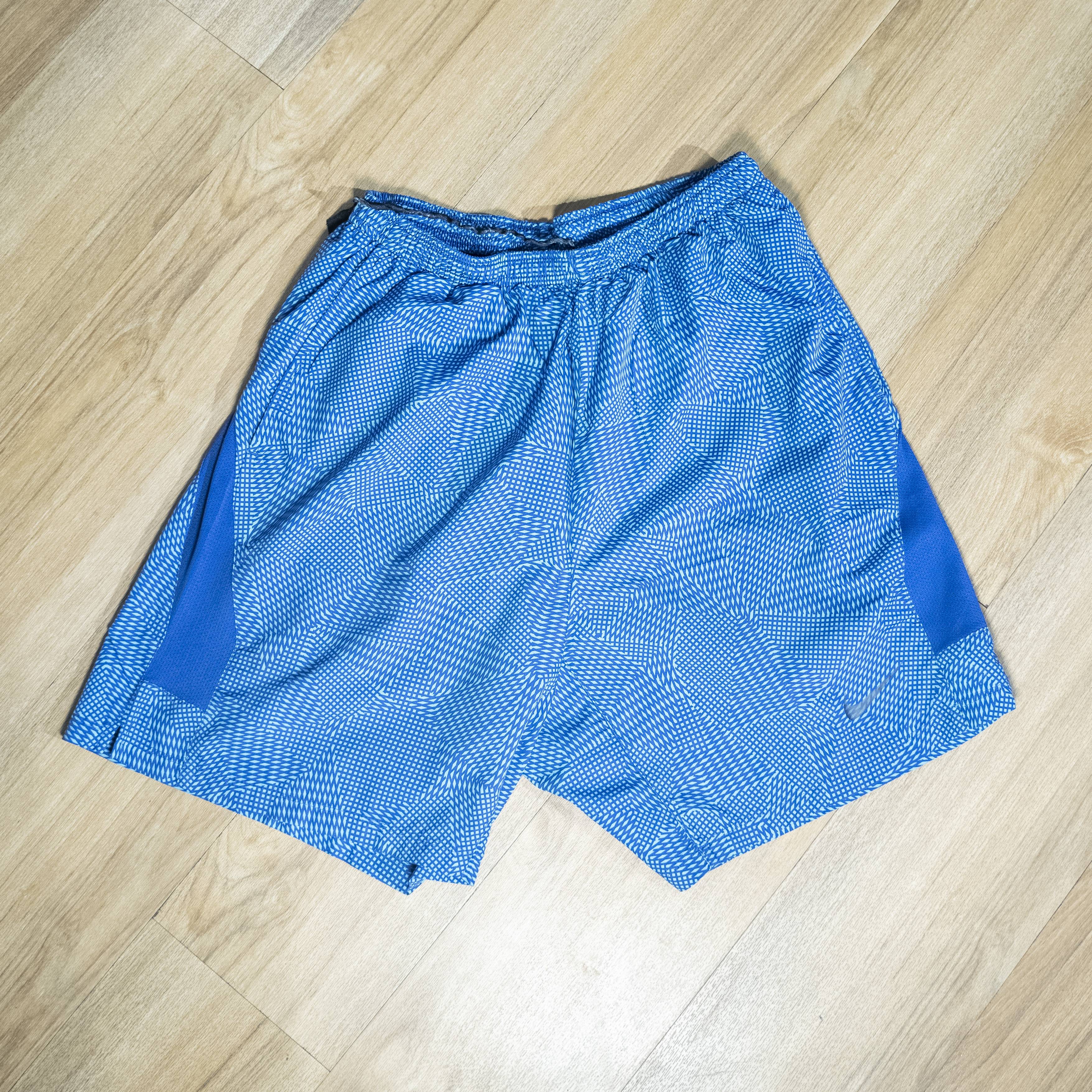 Men's Blue Graphic Athletic Shorts