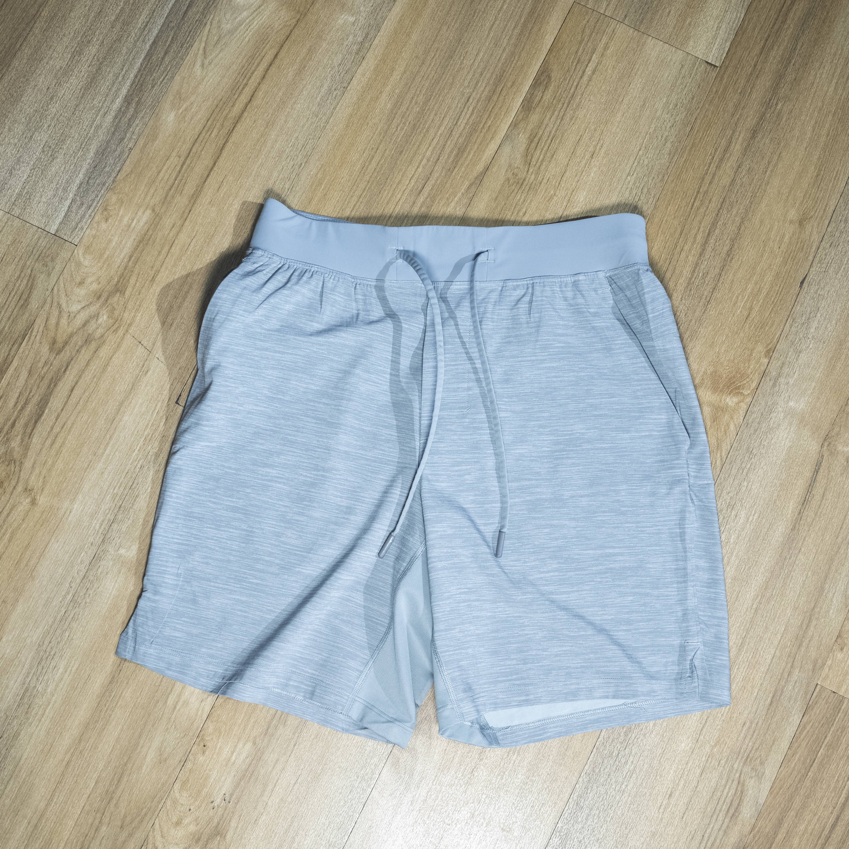 Men's Light Grey Heather Drawstring Shorts