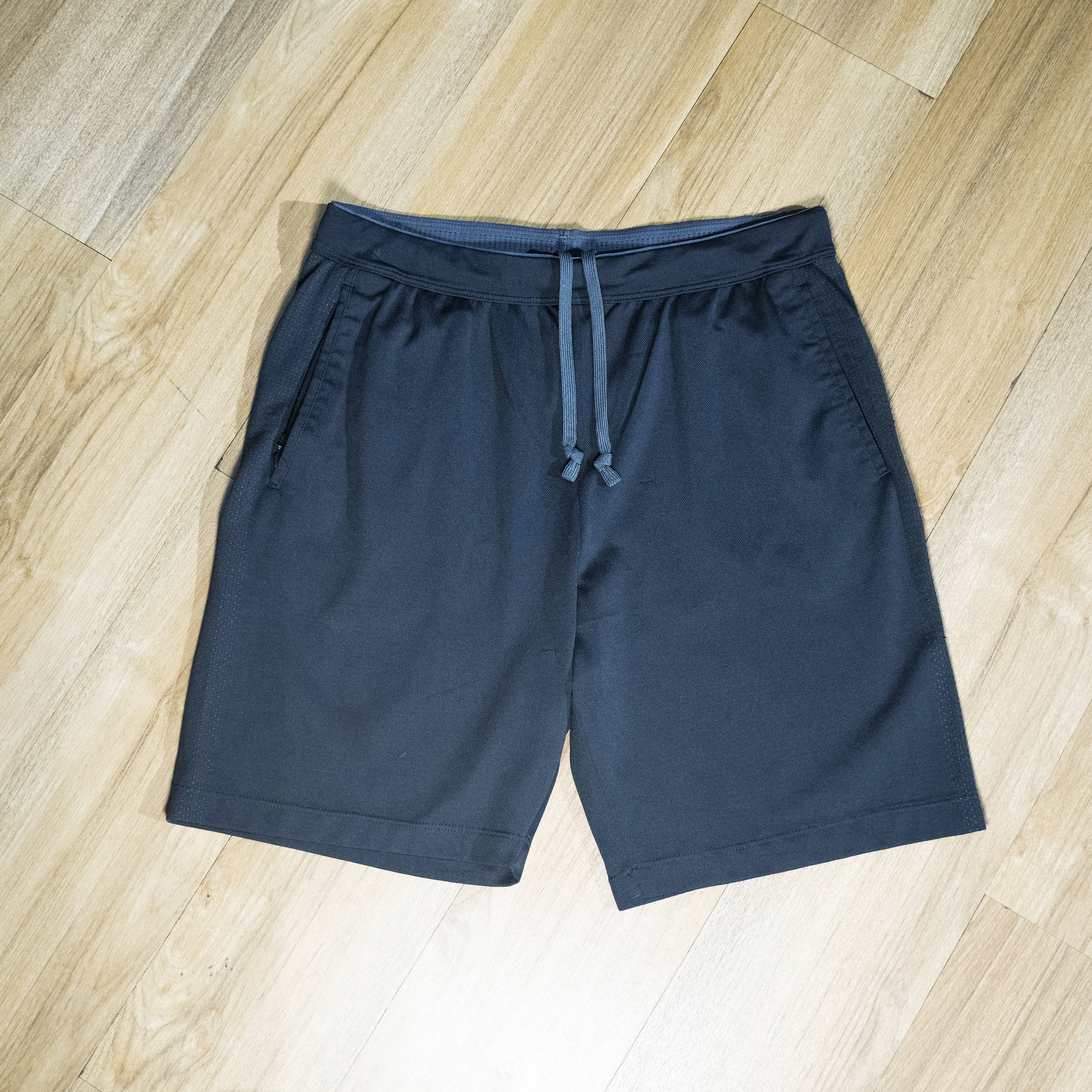 Men's Dark Charcoal Drawstring Casual Shorts