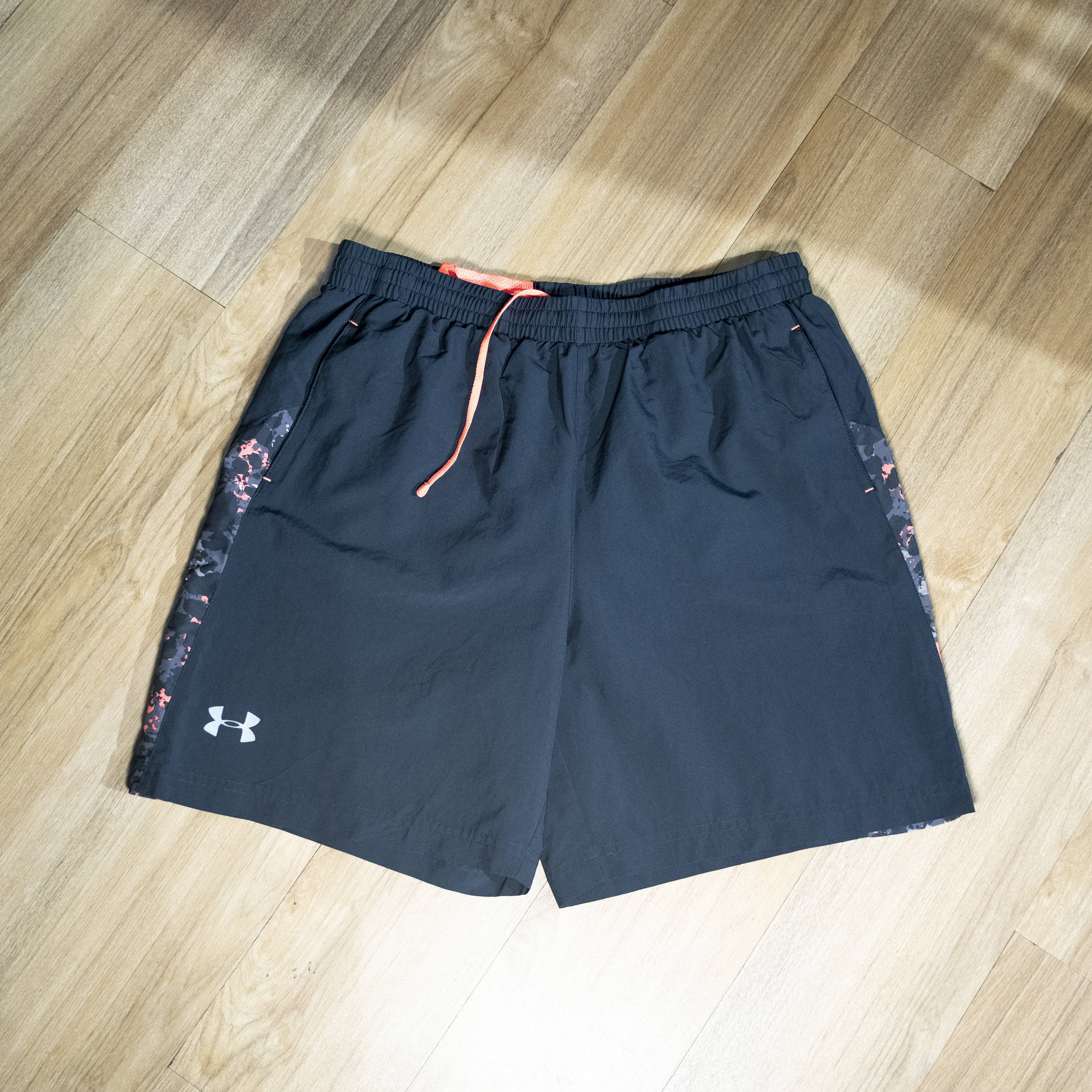 Under Armour Men's Athletic Shorts with Camo Accents - Black