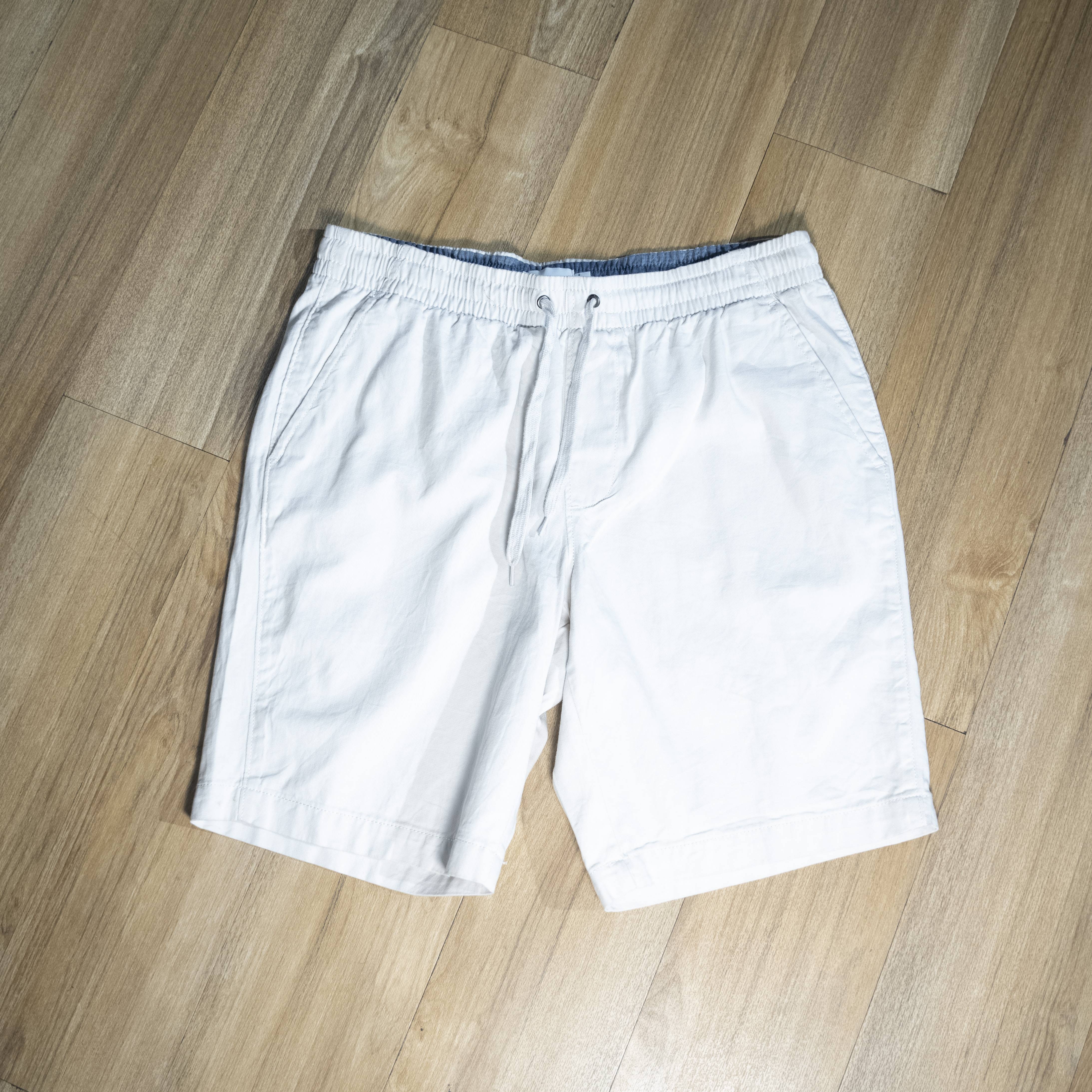 Men's Casual Drawstring Shorts - White