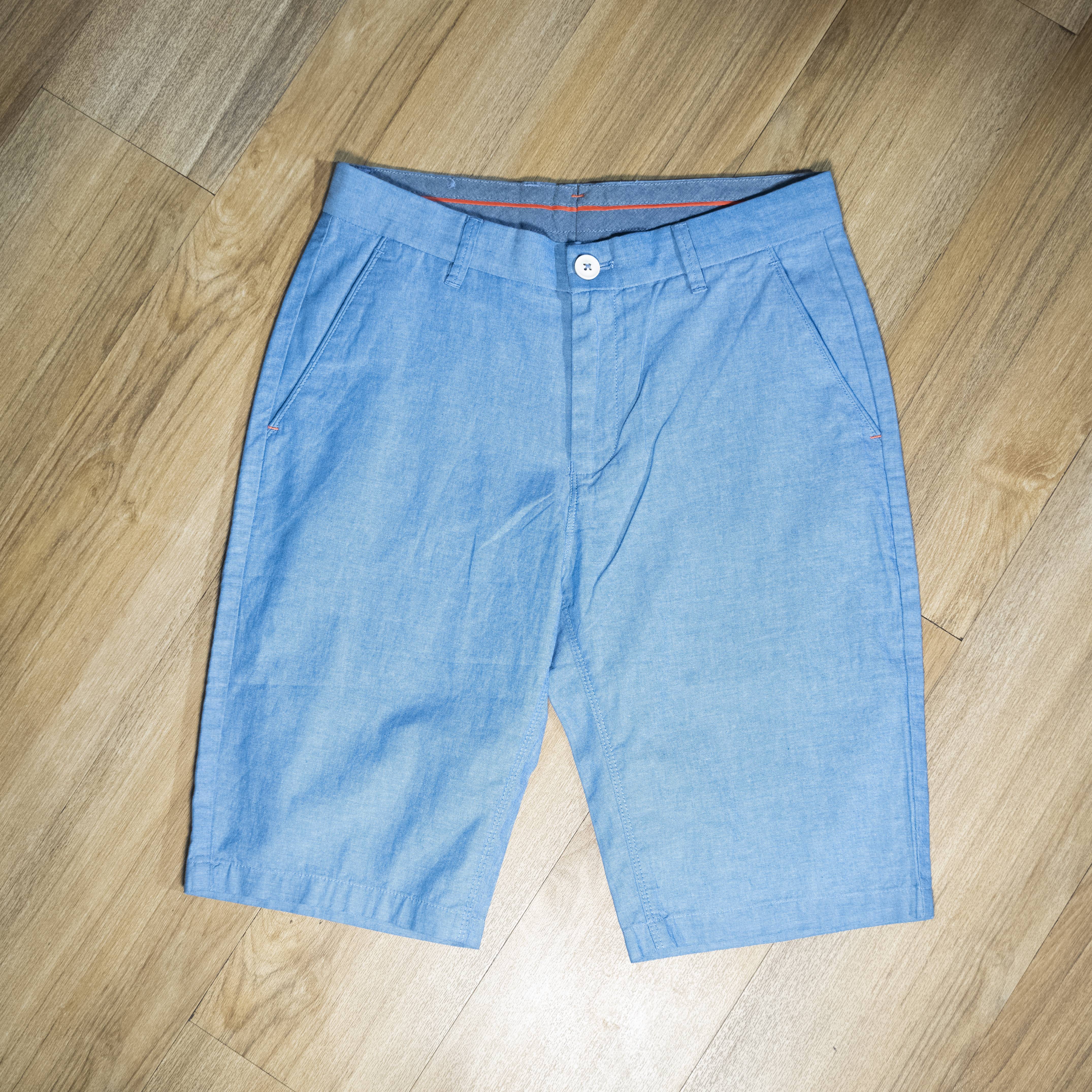 Men's Light Blue Casual Chino Shorts