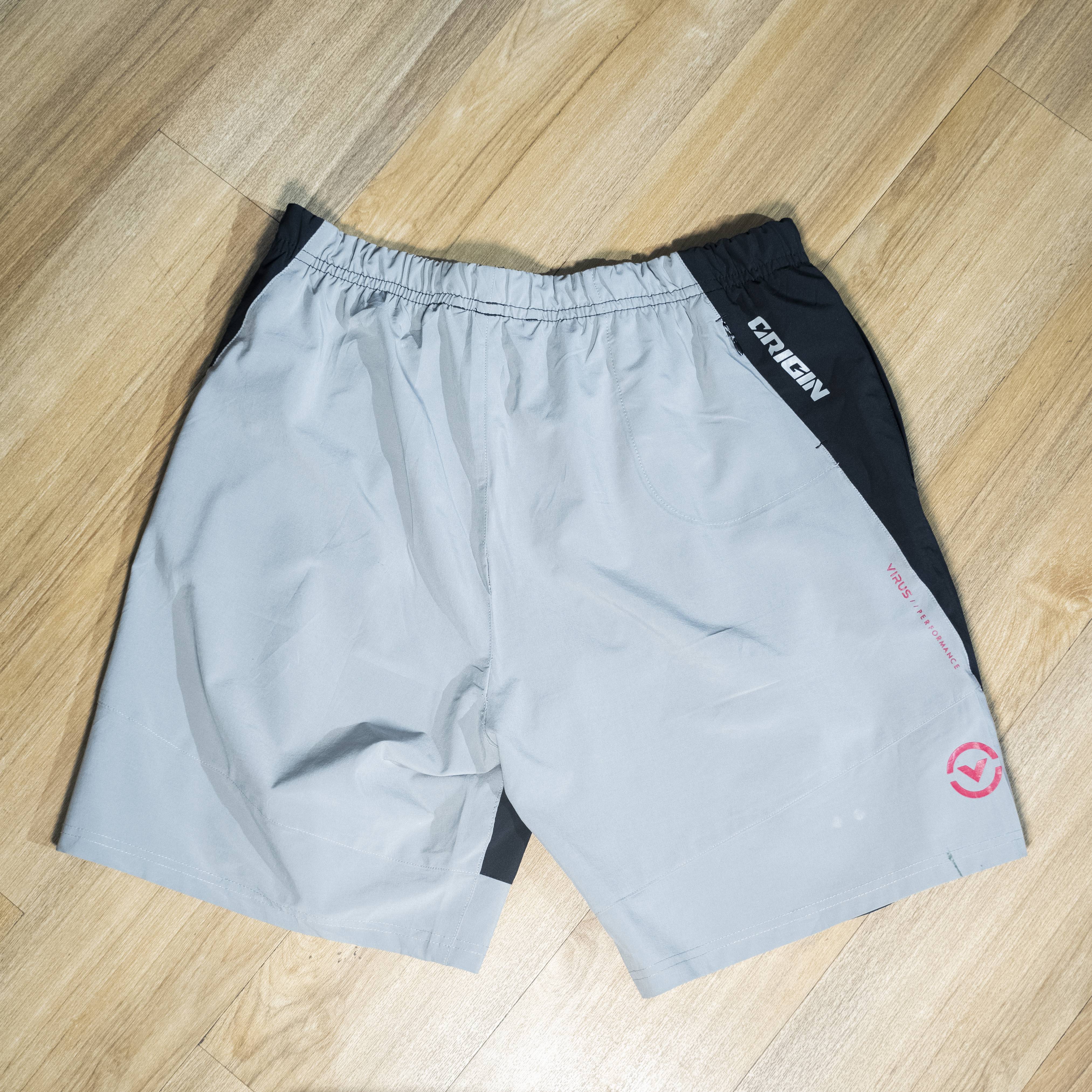 Men's Two-Tone Gray Training Shorts