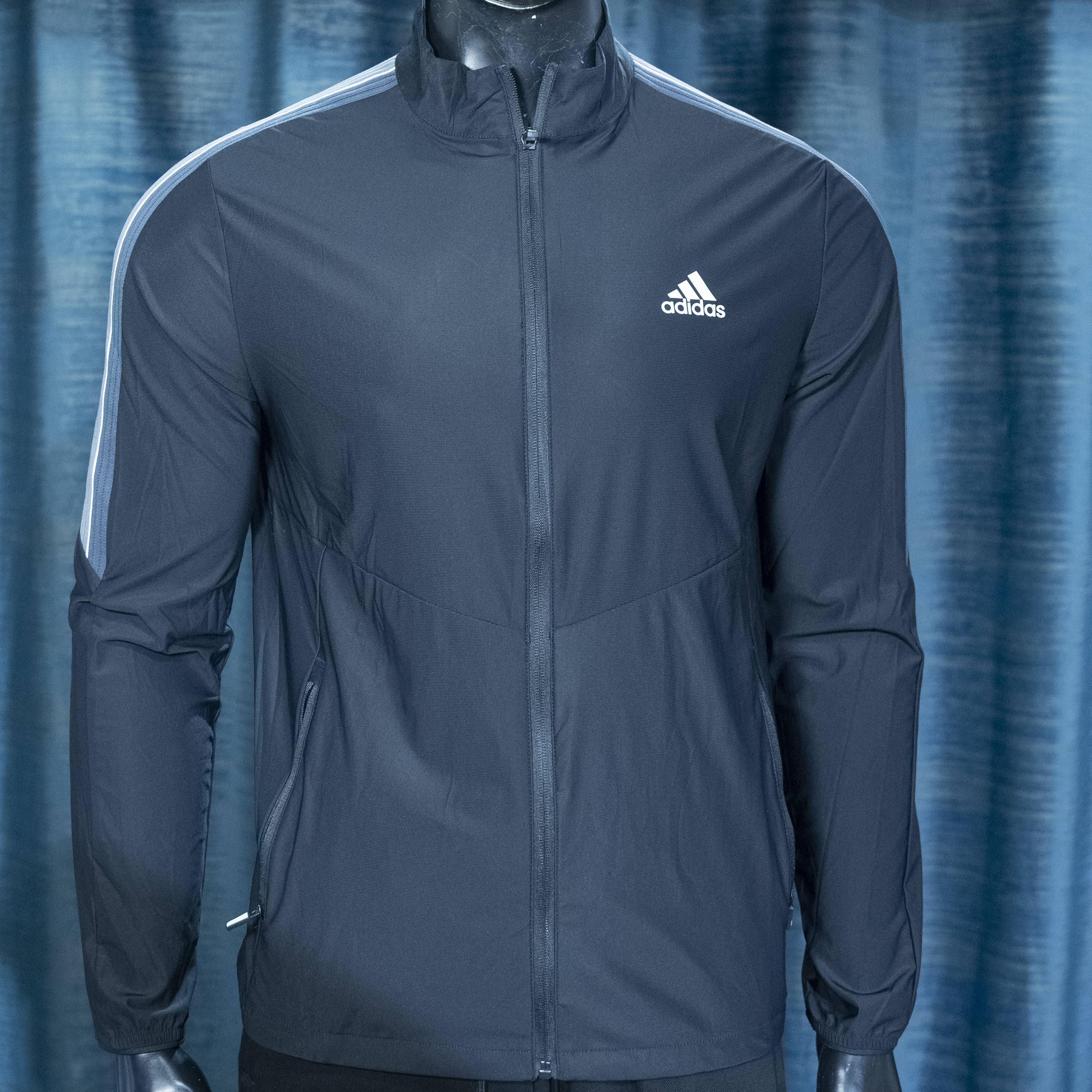 Adidas Men's Lightweight Track Jacket in Black