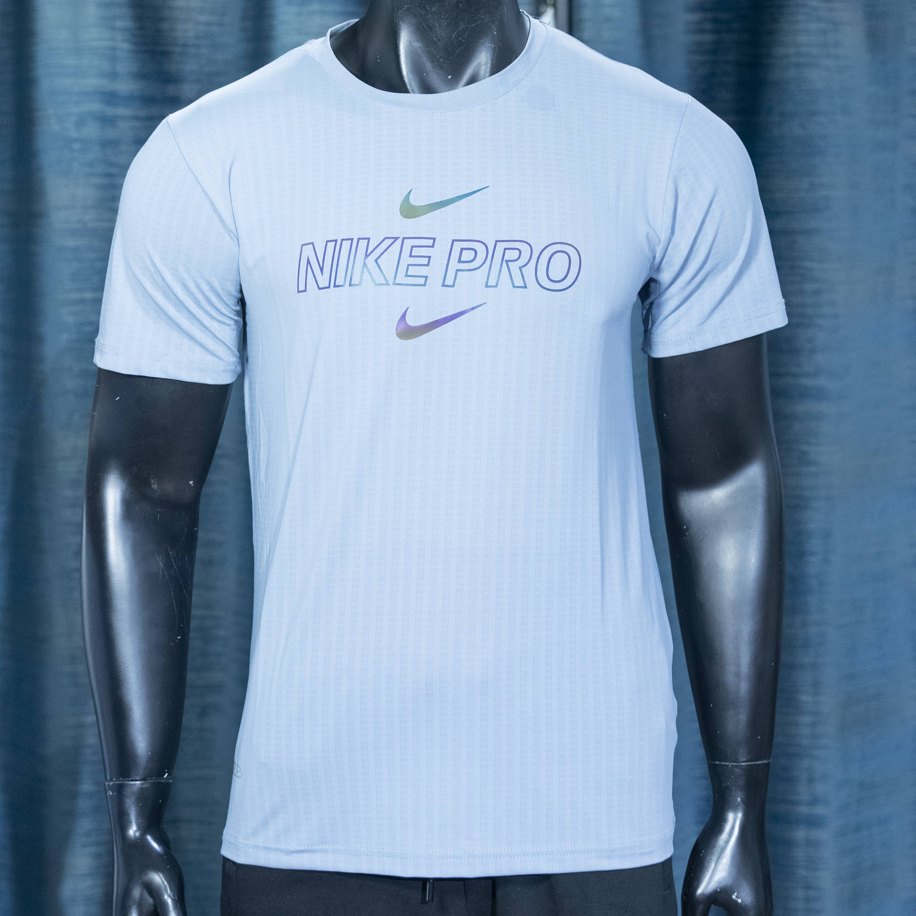 Light Blue Nike Pro Athletic T-shirt