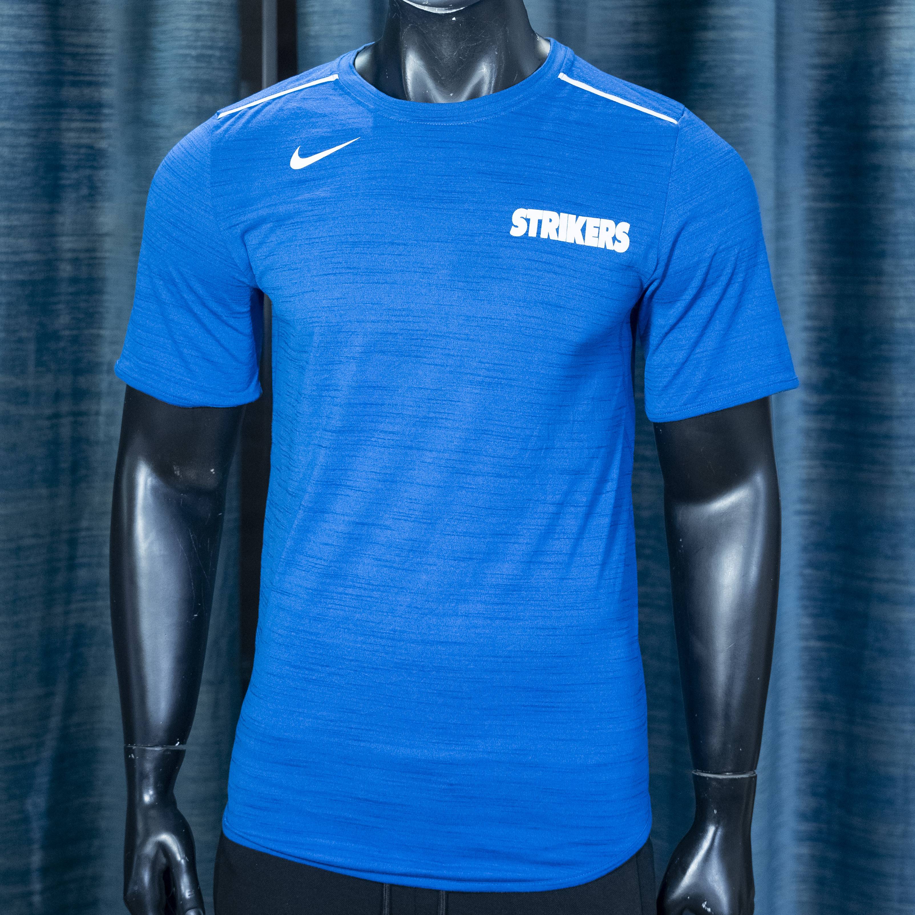 Blue Nike Strikers Team Performance T-Shirt