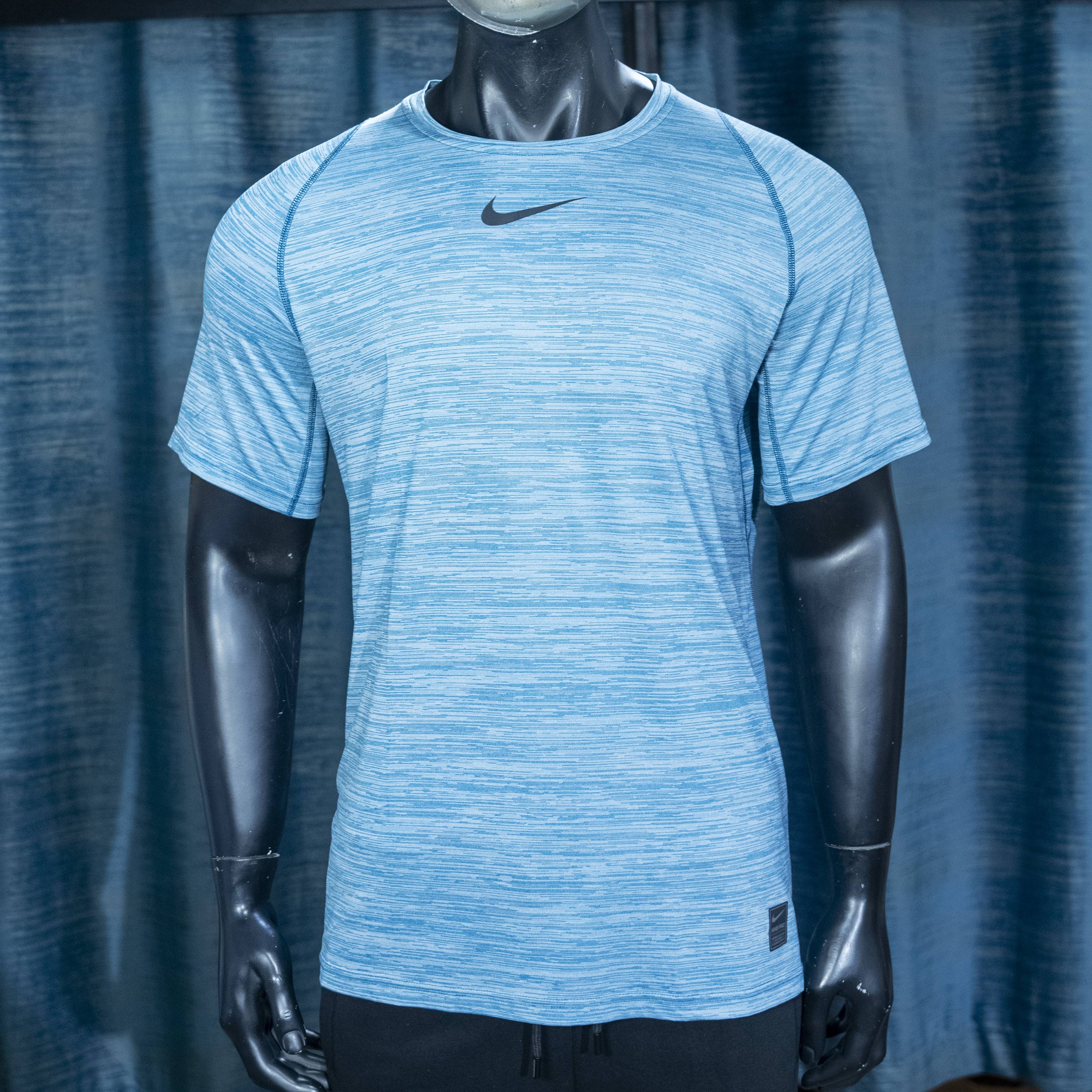 Nike Men's Light Blue Heather Performance T-Shirt