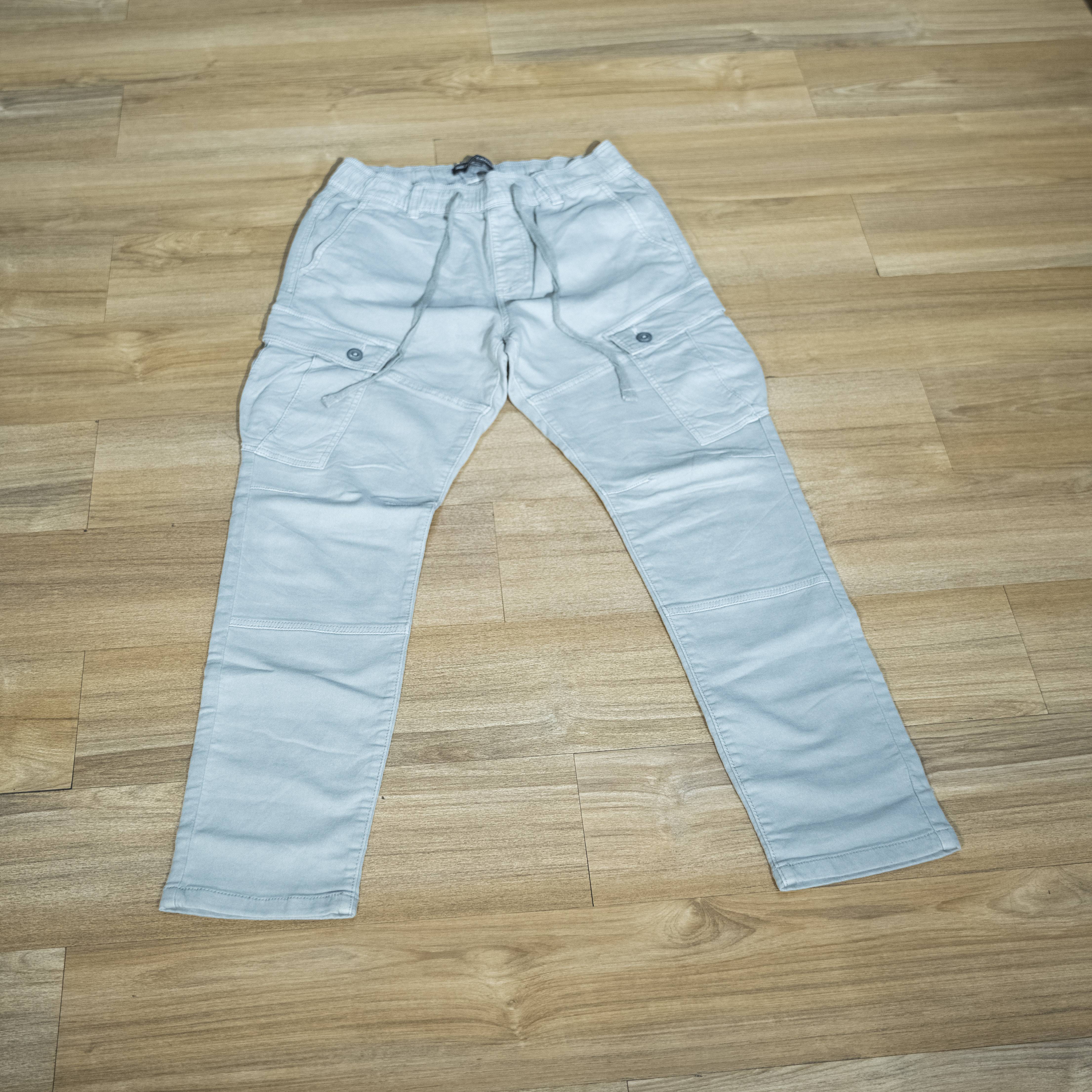 Men's Light Grey Cargo Pants