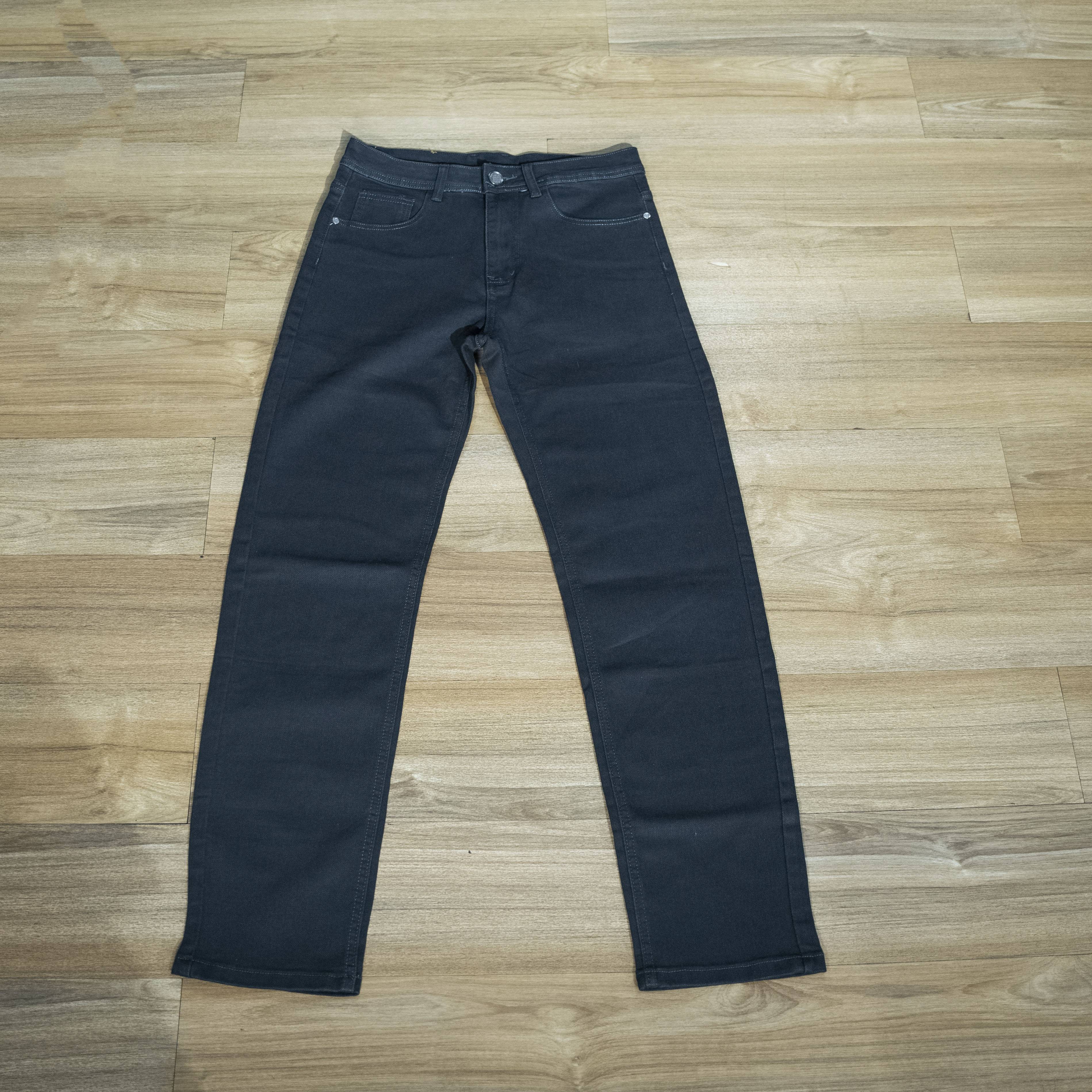 Men's Black Slim-Fit Jeans