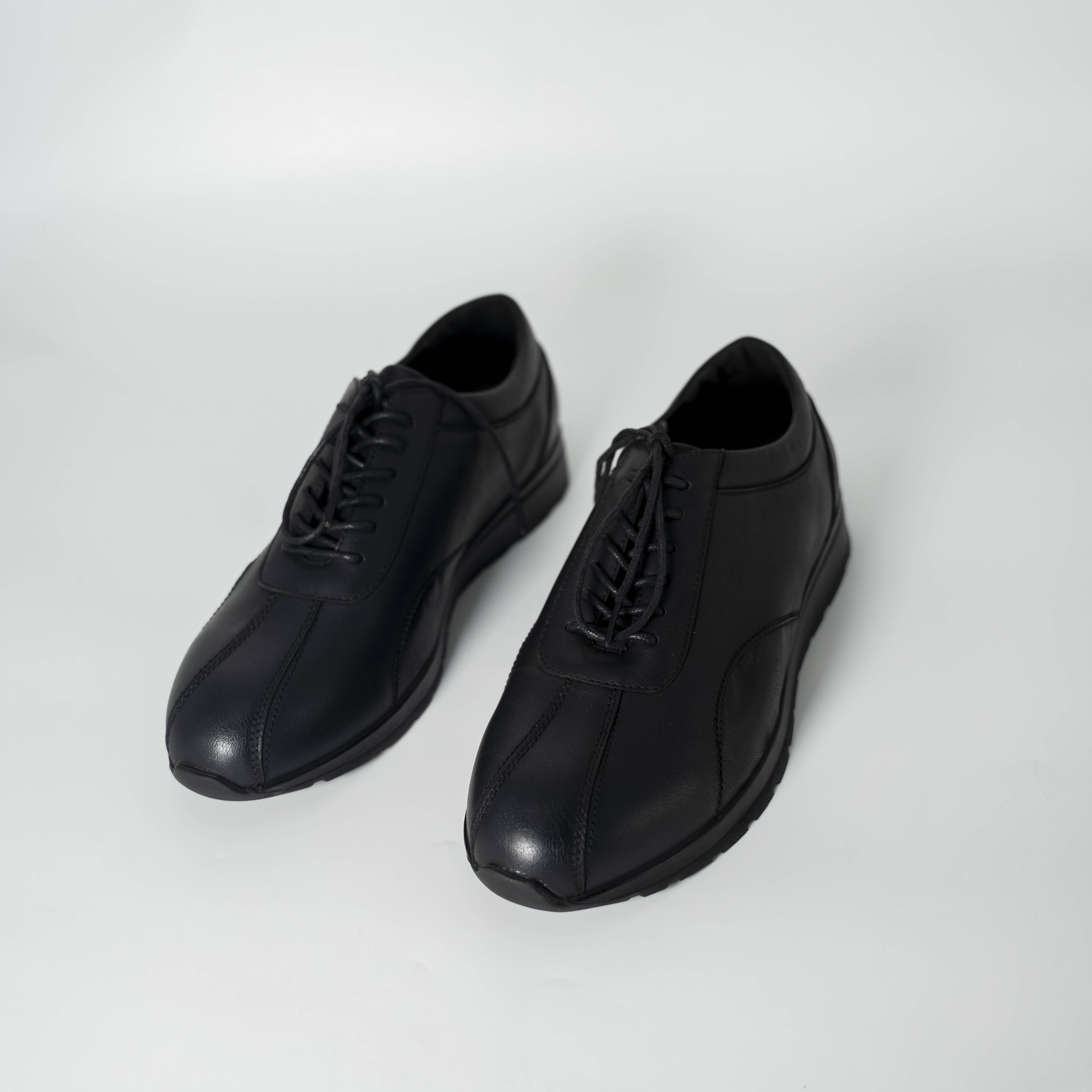 Men's Black Leather Dress Shoes