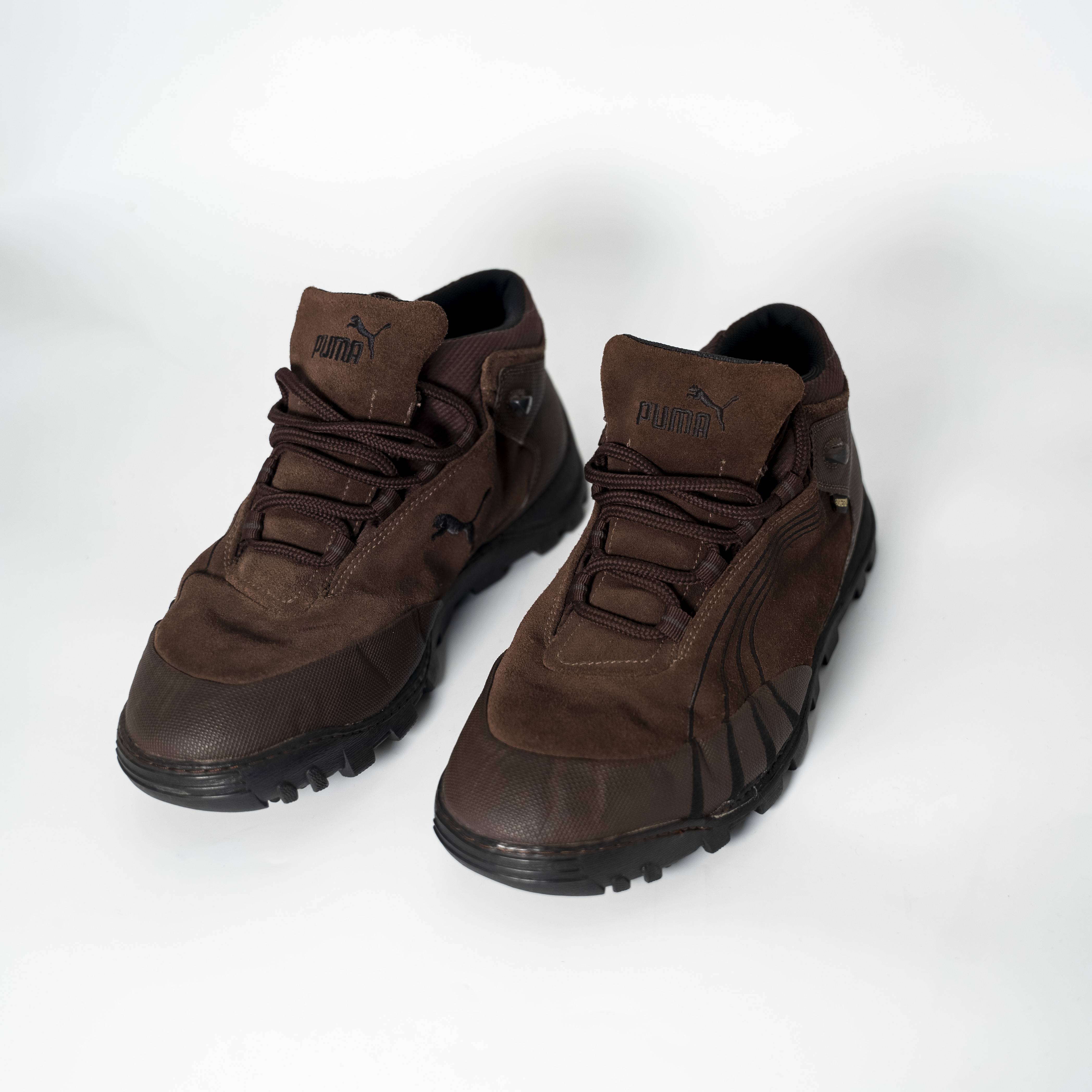 Puma Brown Mid-Top Outdoor Sneakers