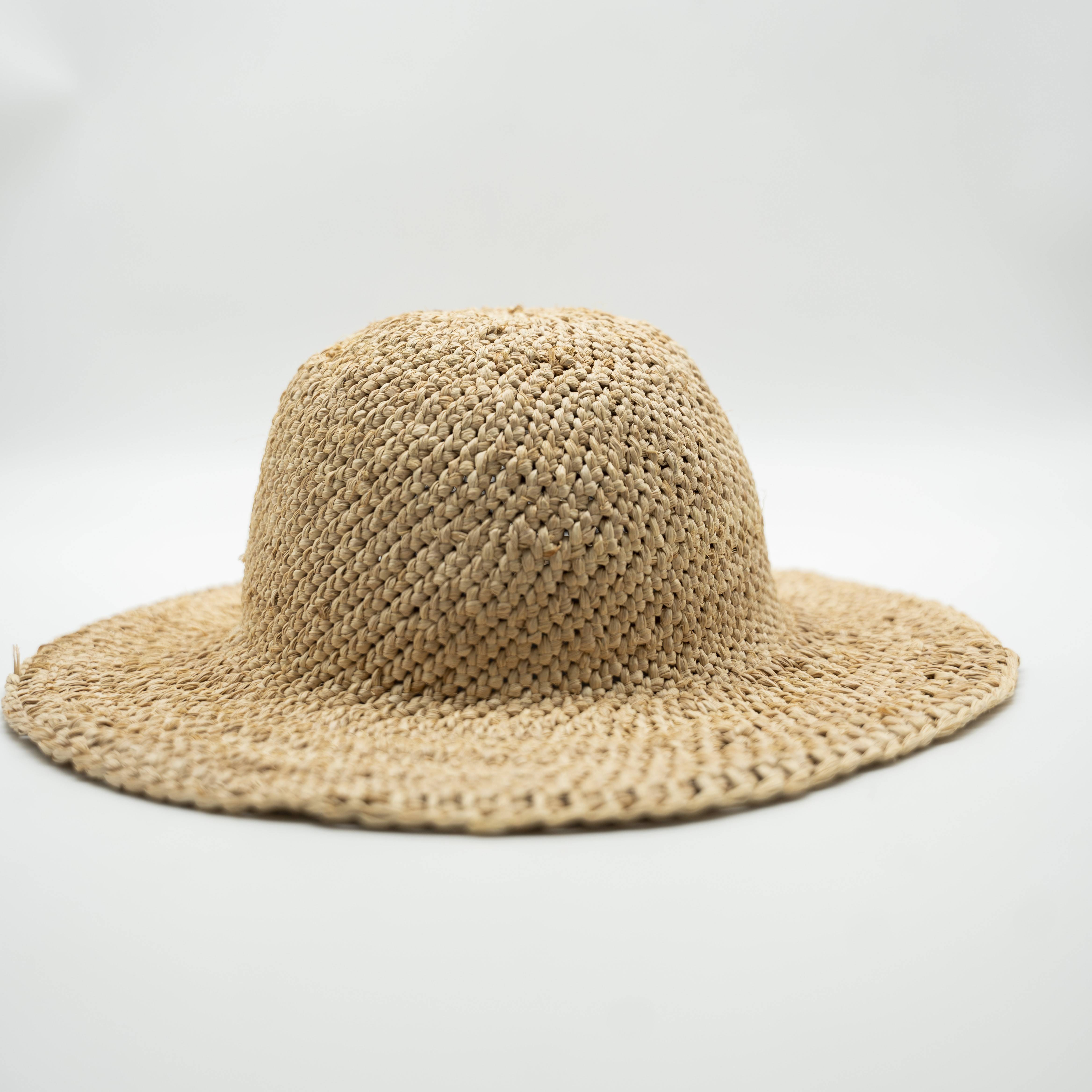 Natural Woven Straw Sun Hat