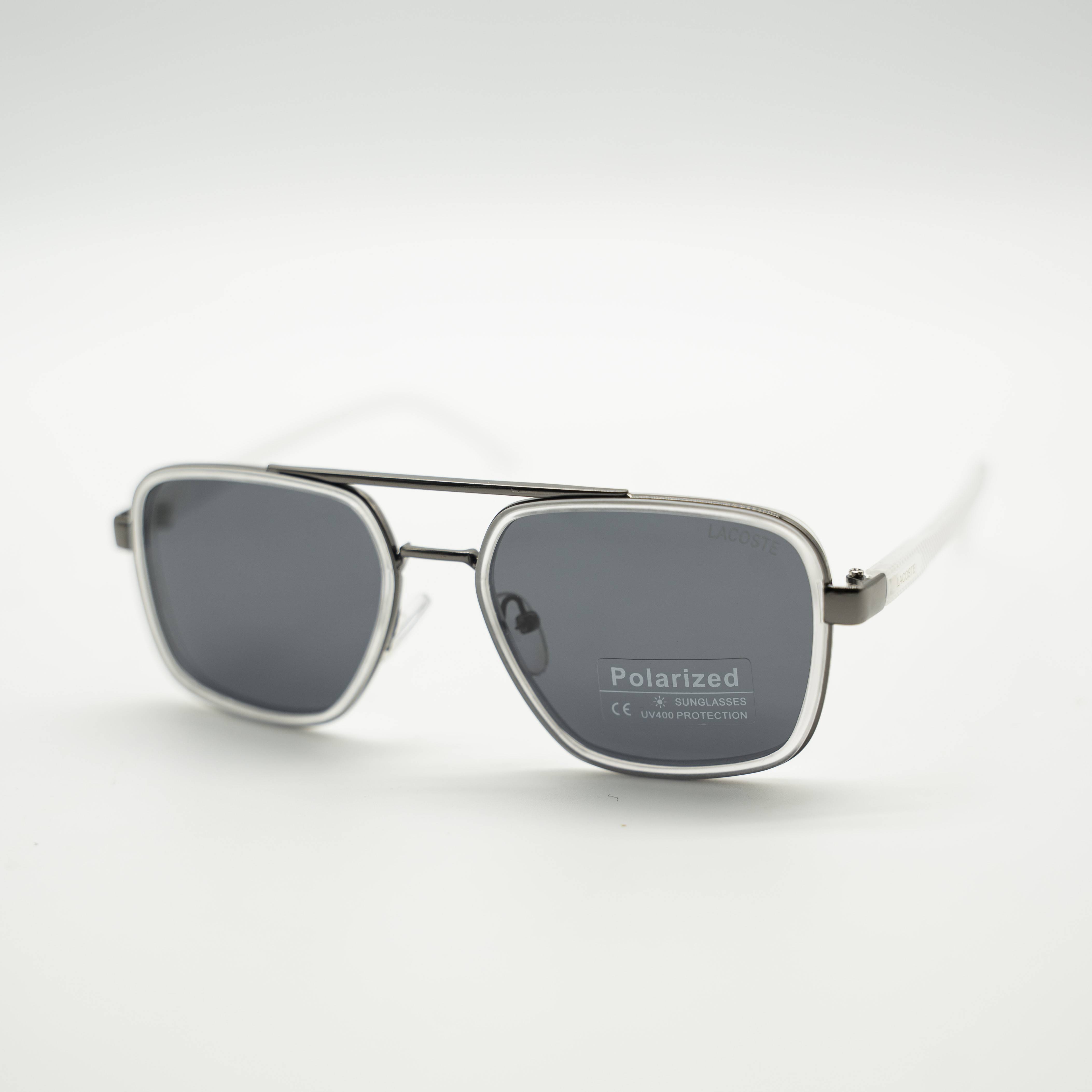 Lacoste Polarized Metal Frame Sunglasses