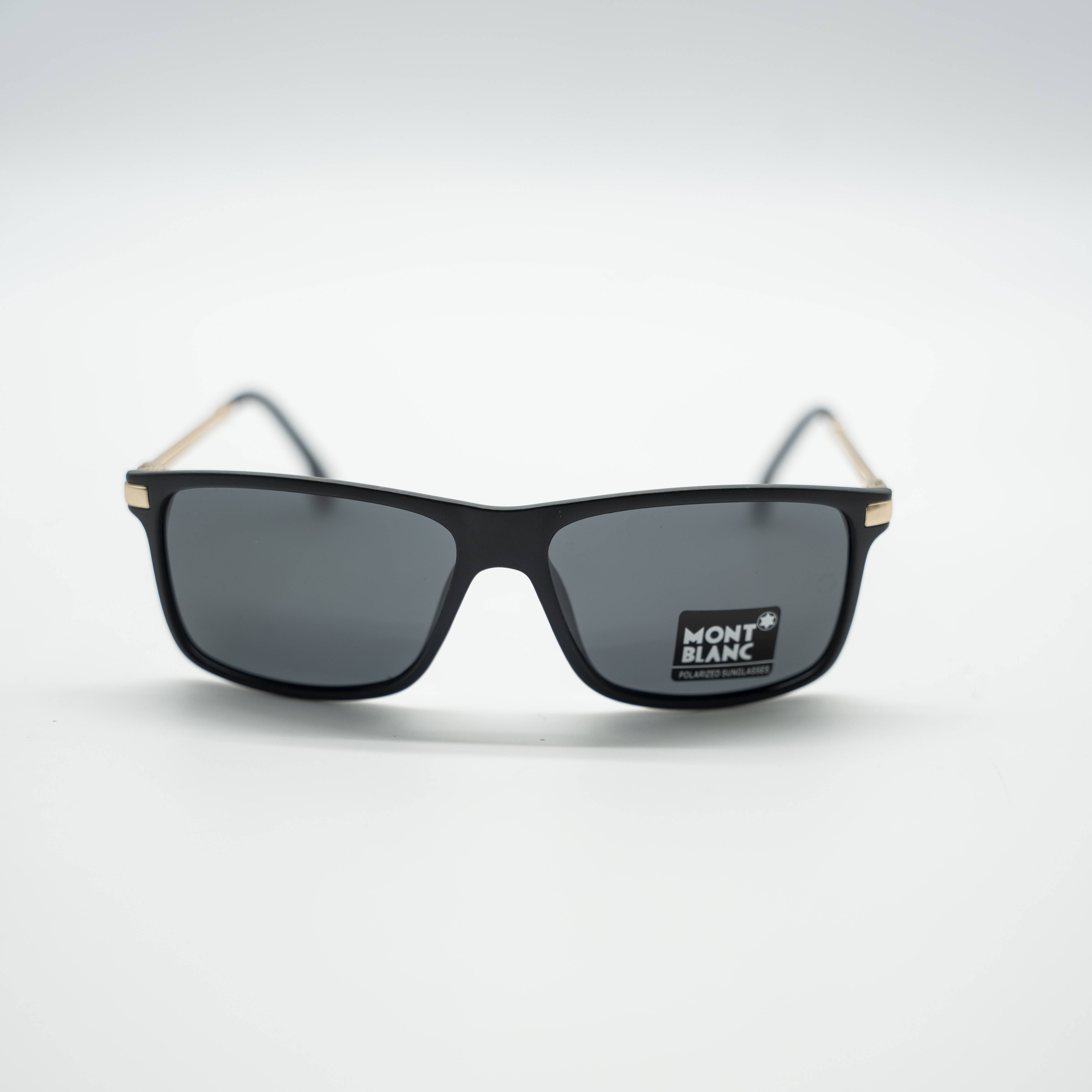 Mont Blanc Classic Black Square Sunglasses