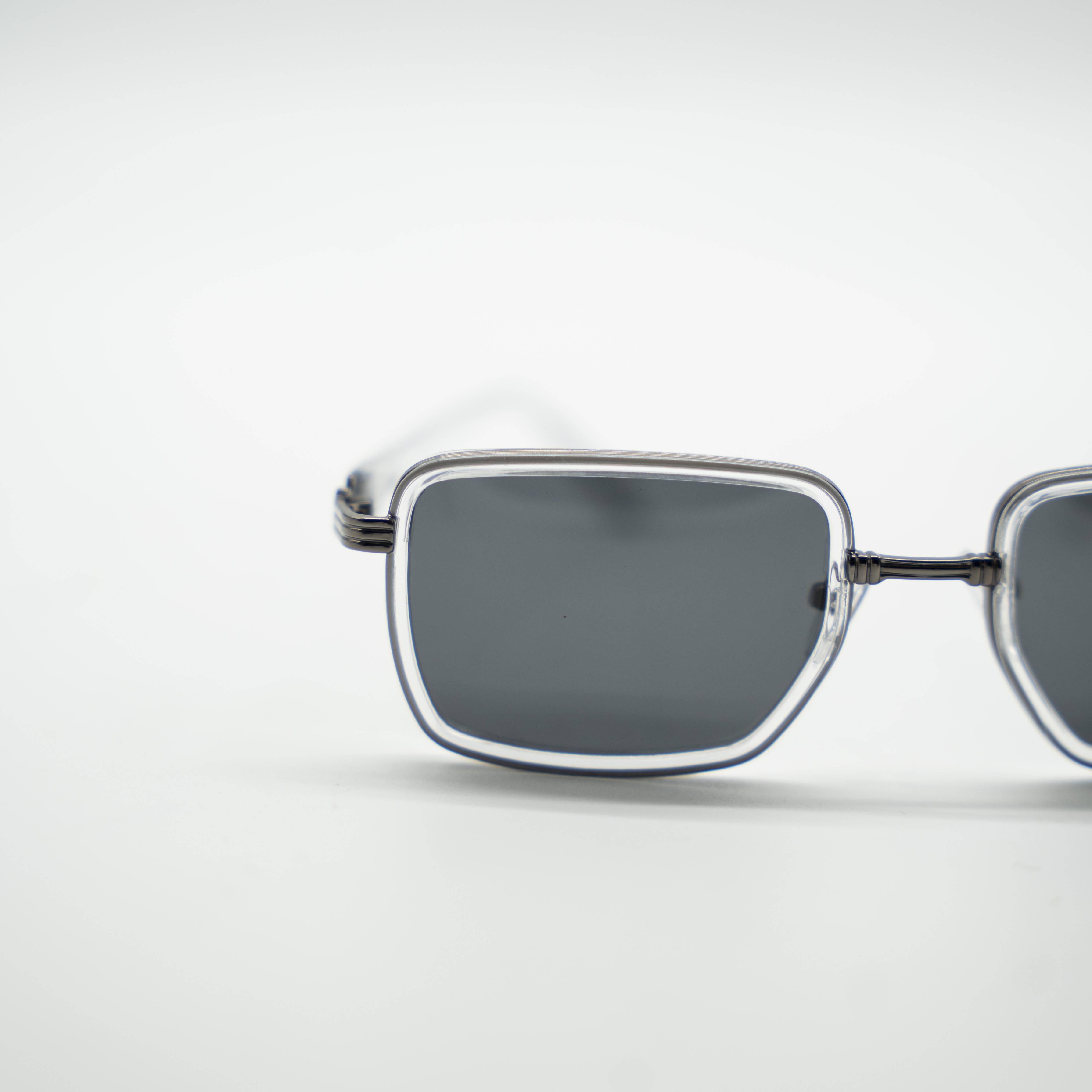 Polarized Silver Frame Square Sunglasses