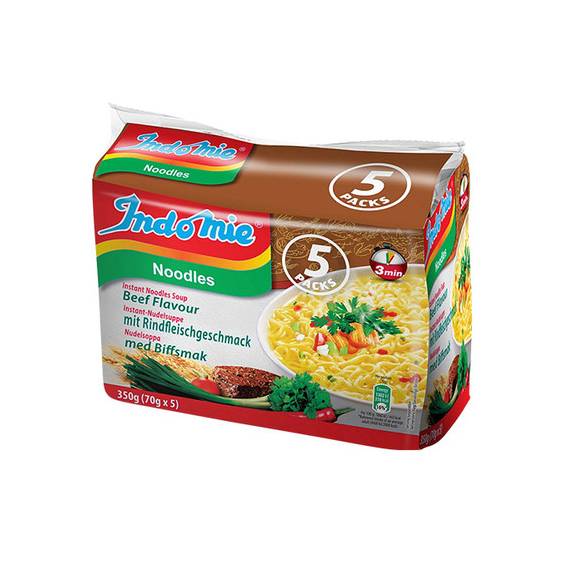 Indomie Beef 5 Packs 350g