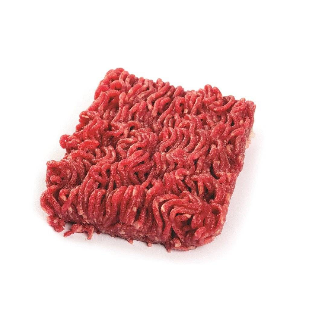 Minced meat without fat