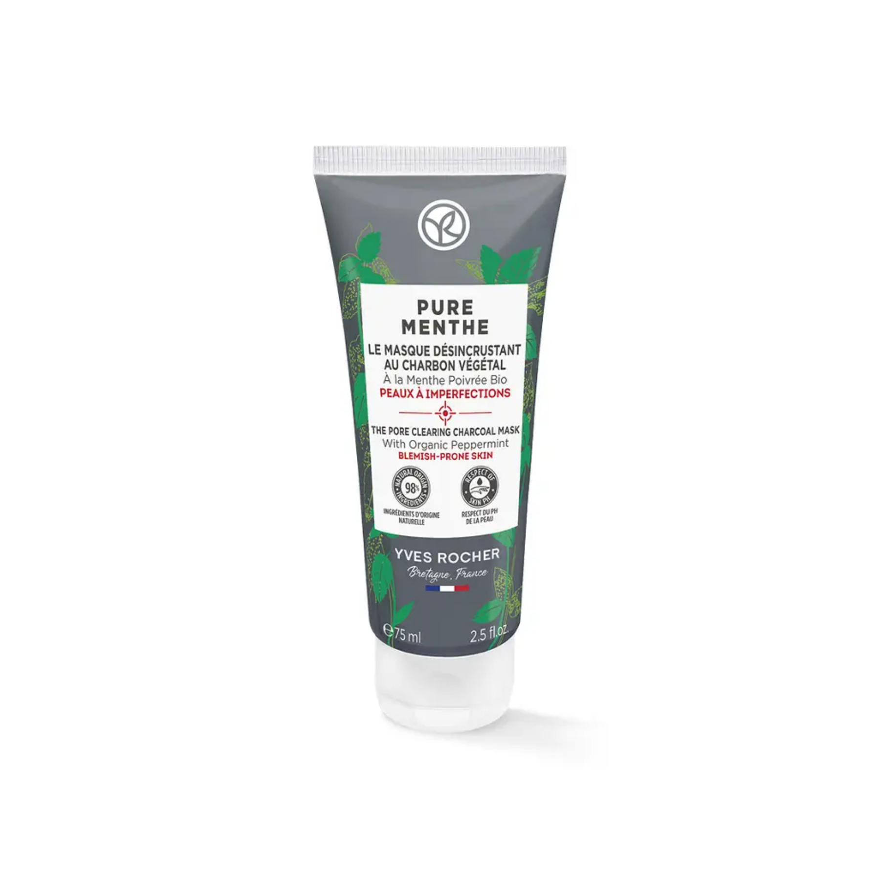 MASQUE DESINCRUSTANT AU CHARBON PURE MENTHE