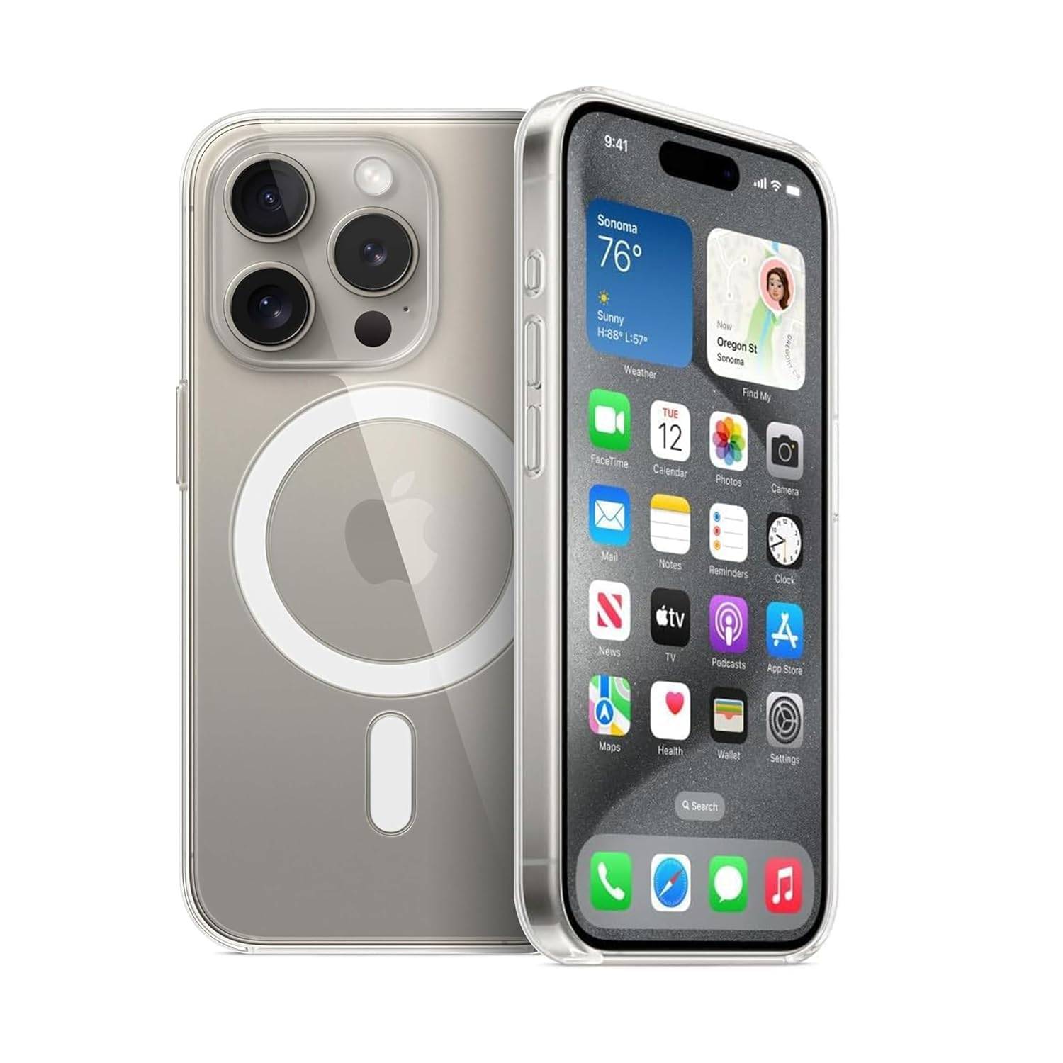 ANKER IPHONE 15 PRO CLEAR MAGNETIC PHONE CASE A90A7H01