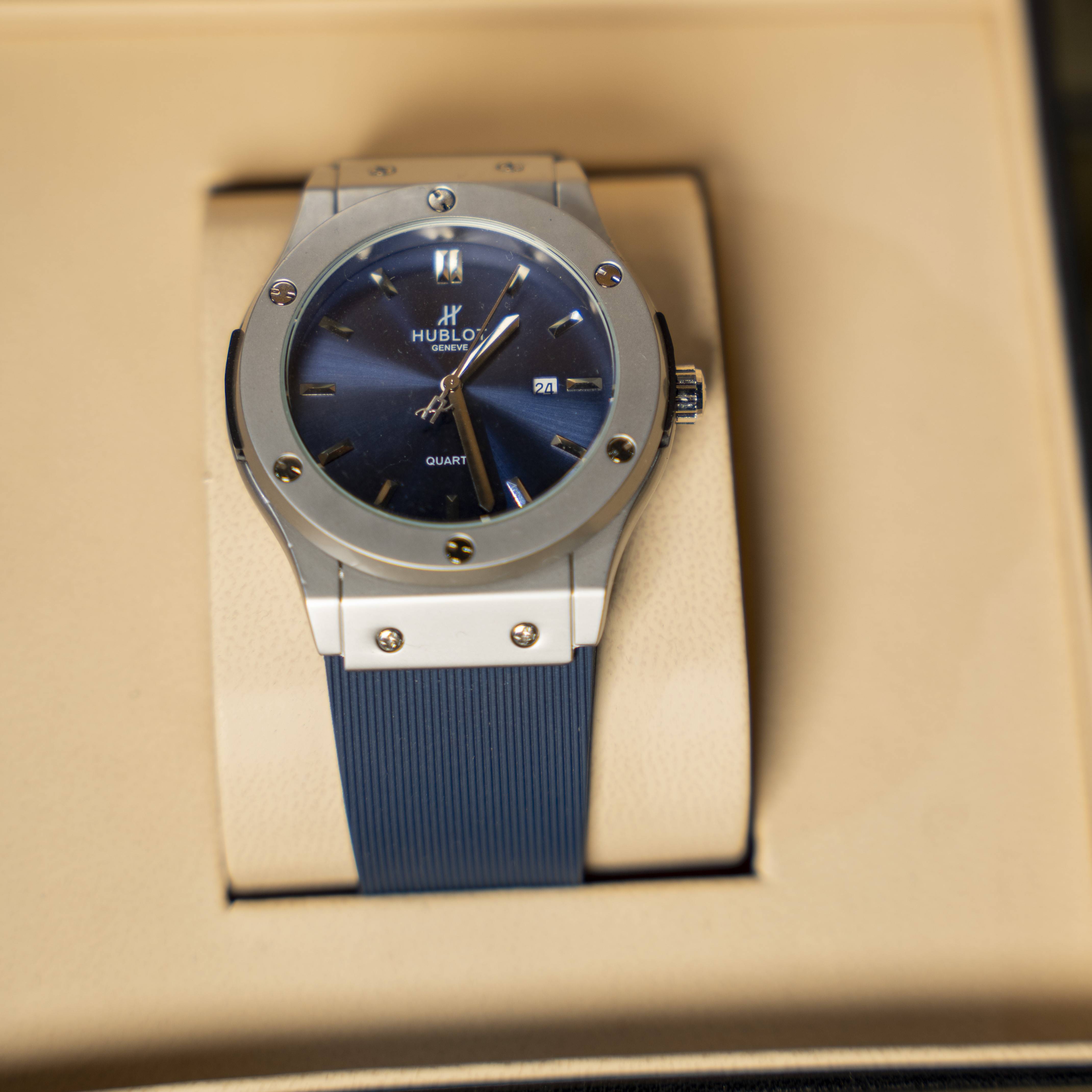 Hublot Classic Fusion Blue and Silver Watch