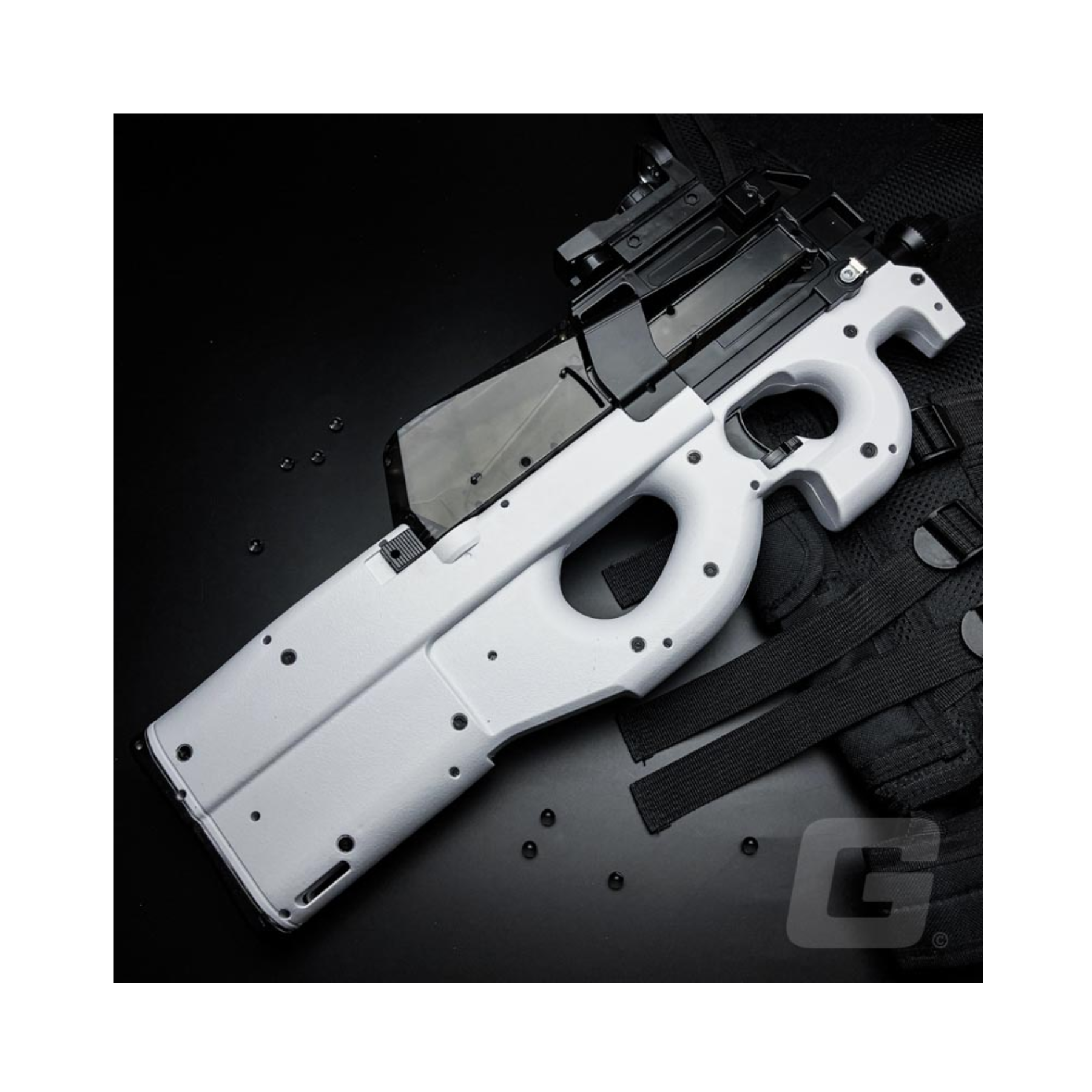 P90 Gun White Art ST618B