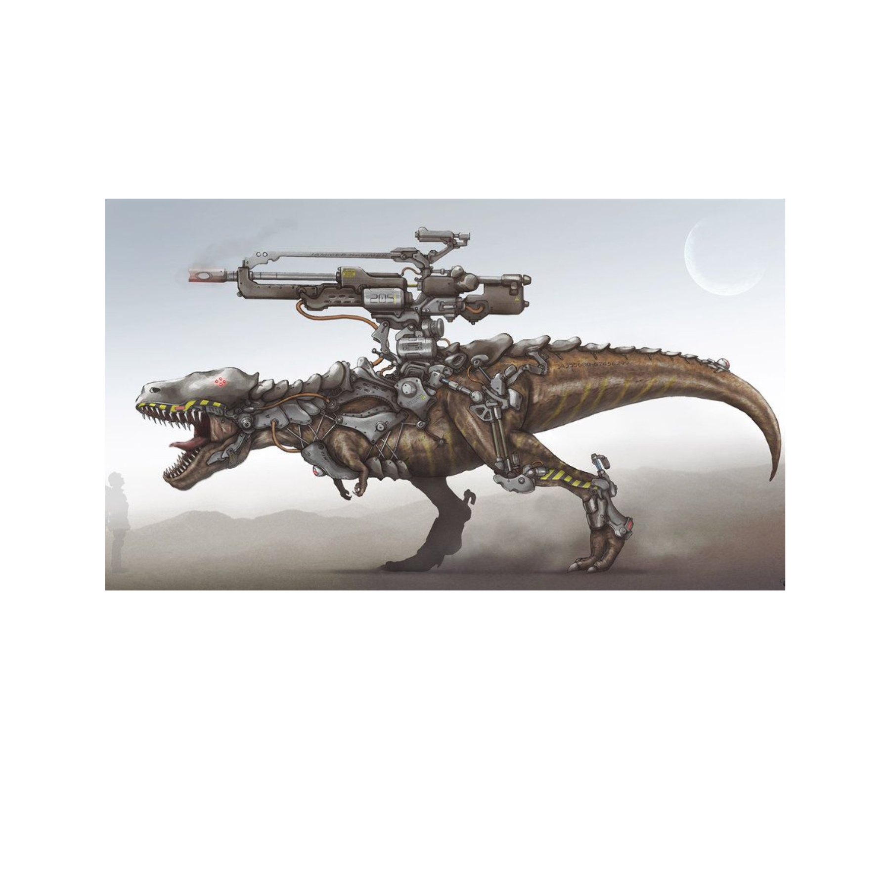 Dinosaur Gun Art