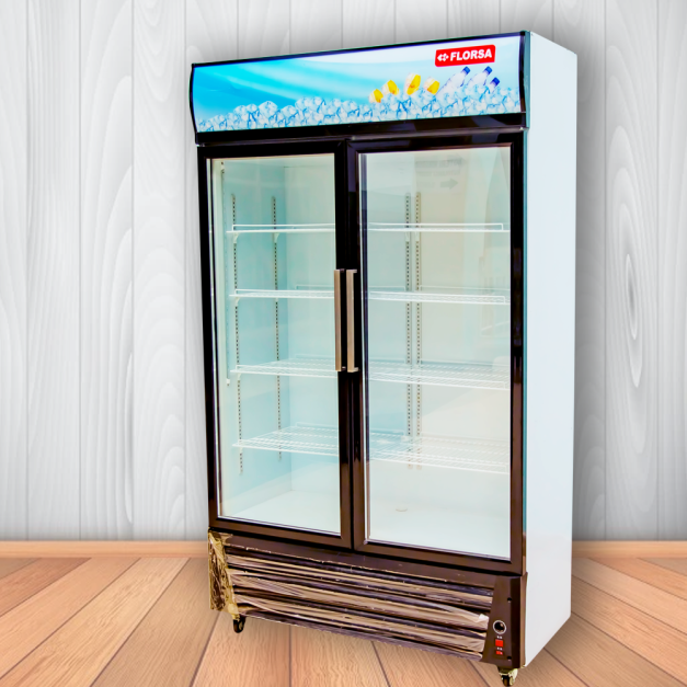 FLORSA Vertical showcase double door freezer 670ltrs VS-670L