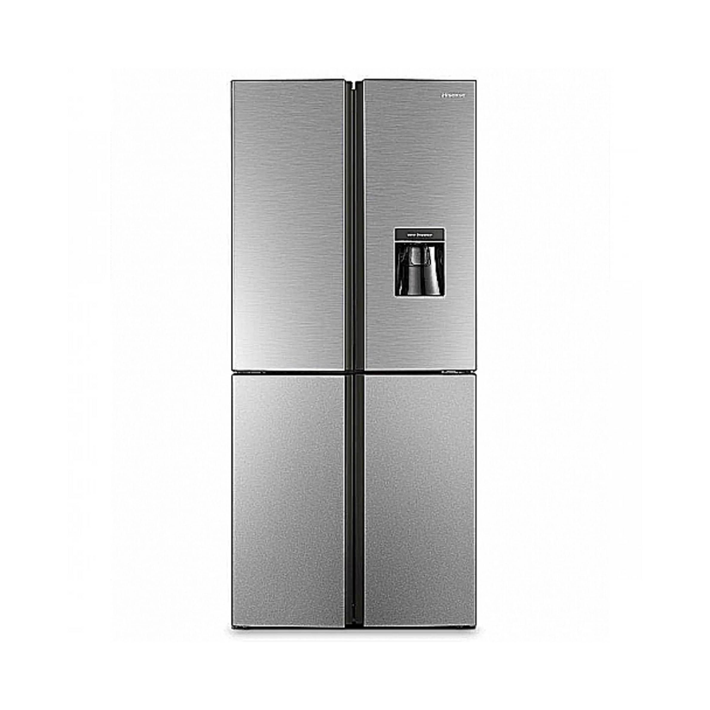 HISENSE FRIDGE H520FI-WD - 395 LTR INOX CROSS DOOR WITH WATER DISPENSER NO FROST