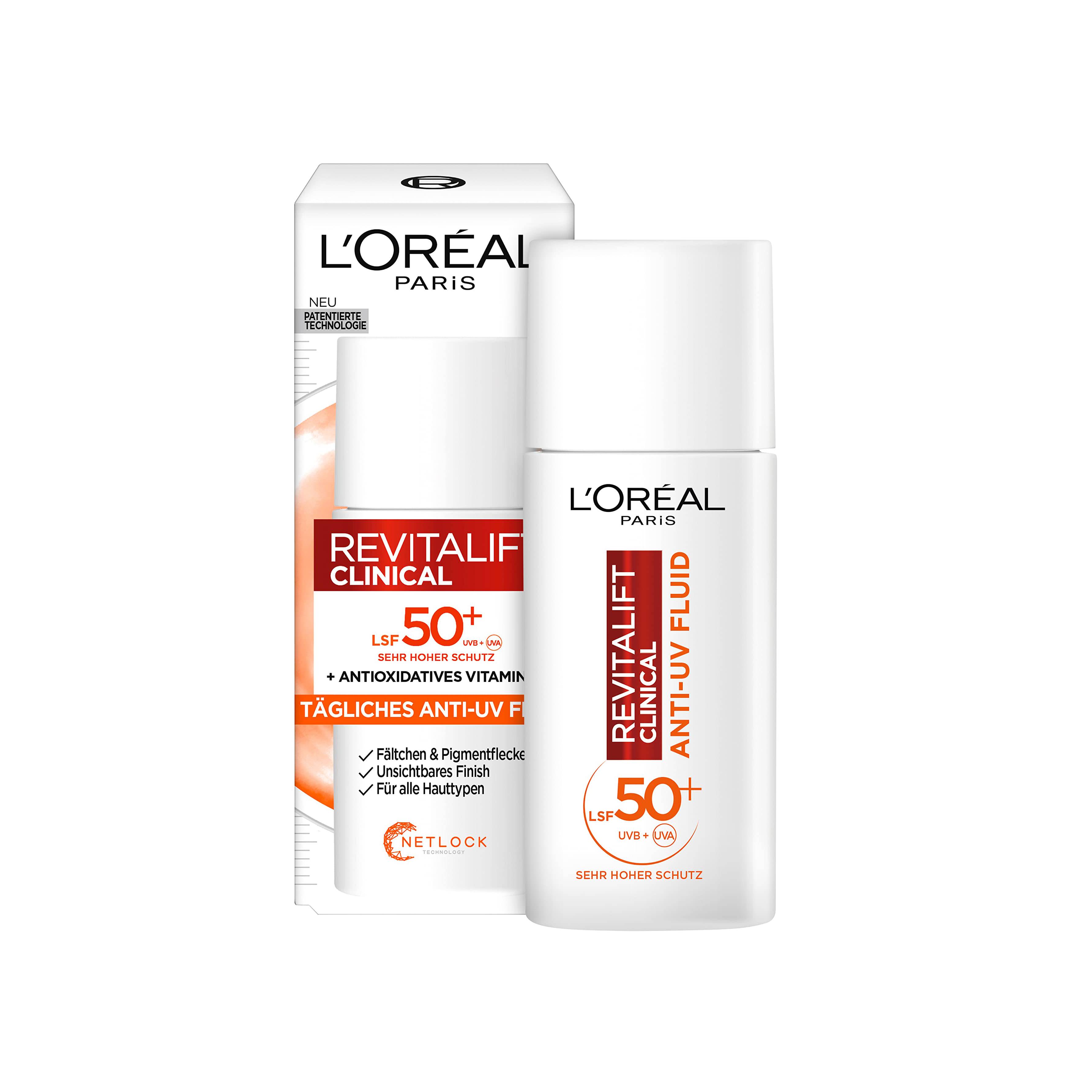 L'oreal paris revitalift clinical SPF 50+ UVB+ UVA+ Antioxidant vitamin C daily