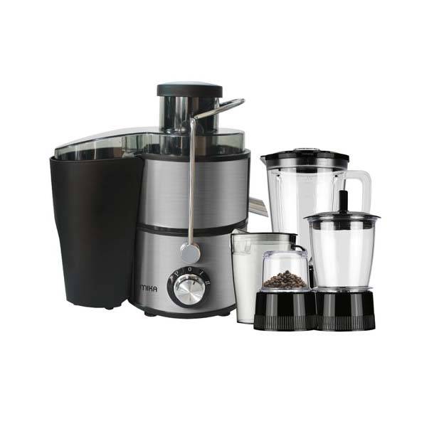 MIKA Juicer, 4 in 1, 600W, Stainless Steel MJR412X