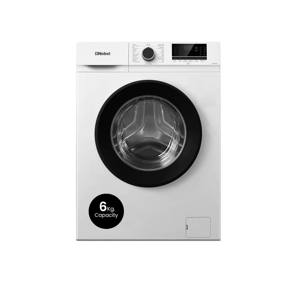 NOBEL FRONT LOAD WASHING MACHINE WHITE 6 KGS